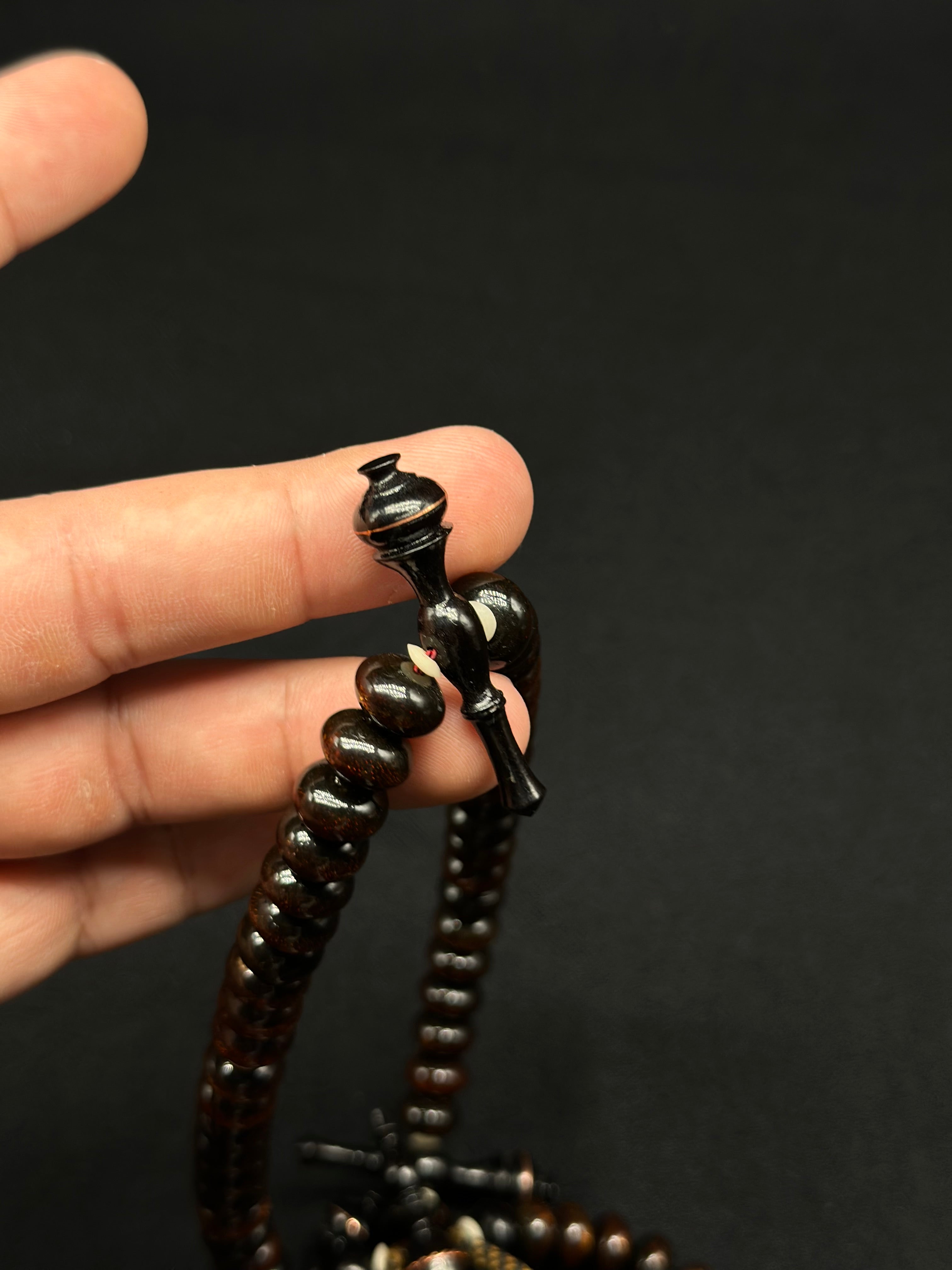 Gold Yusr x Ebony Tasbih Prayer Beads (Large)