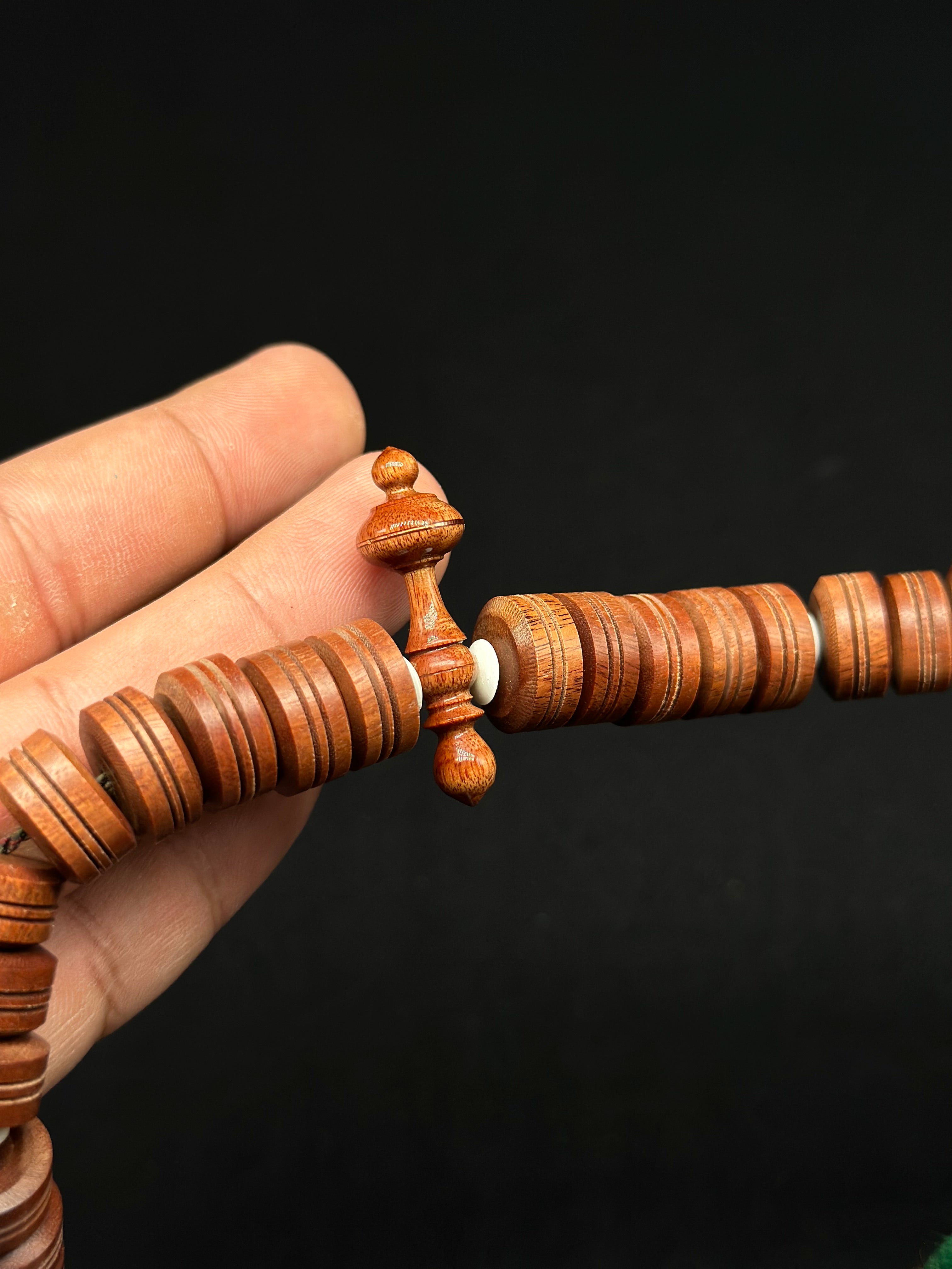 Pure Carved Stigi Wood Tasbih