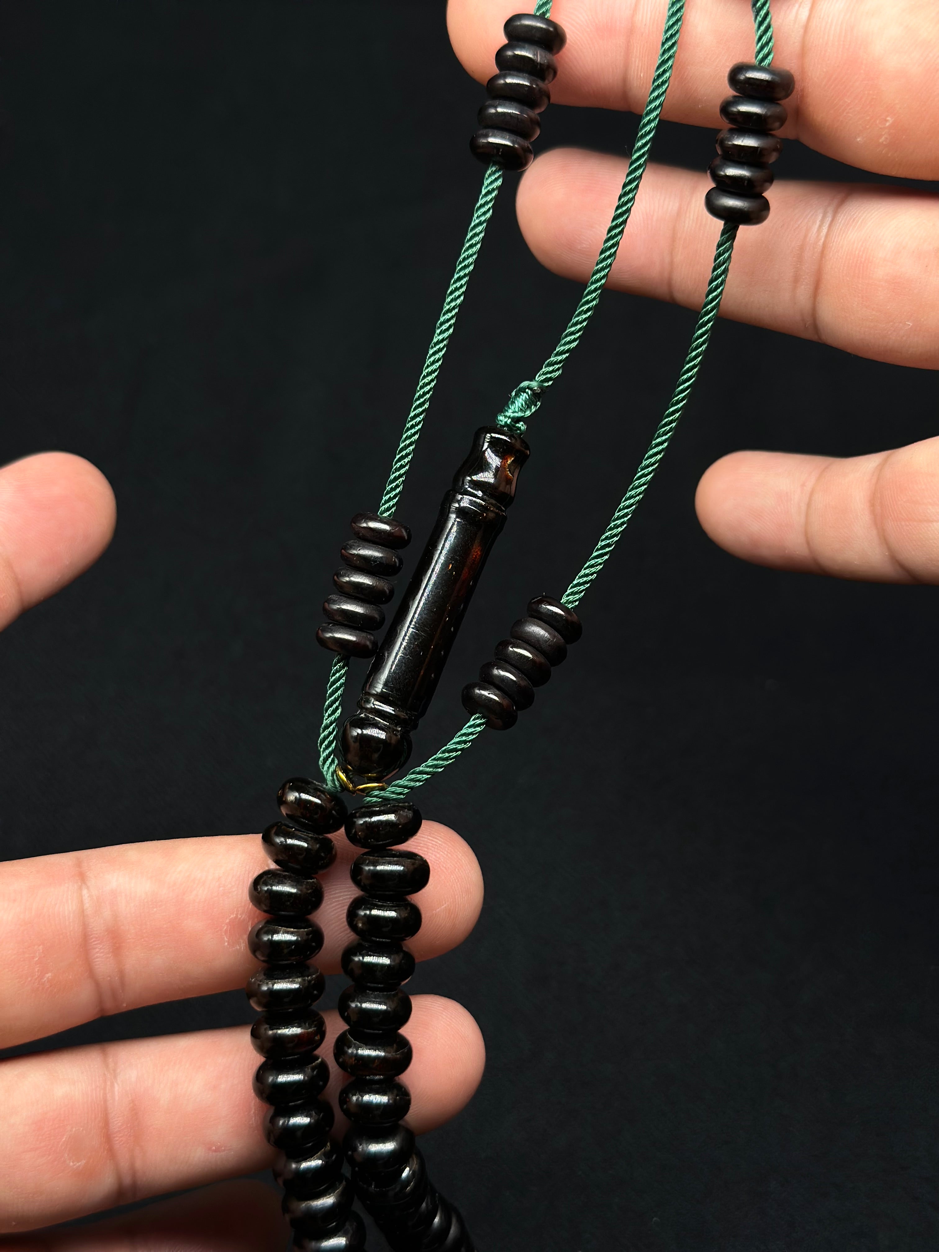 Pure Egyptian Black Yusr Tasbih
