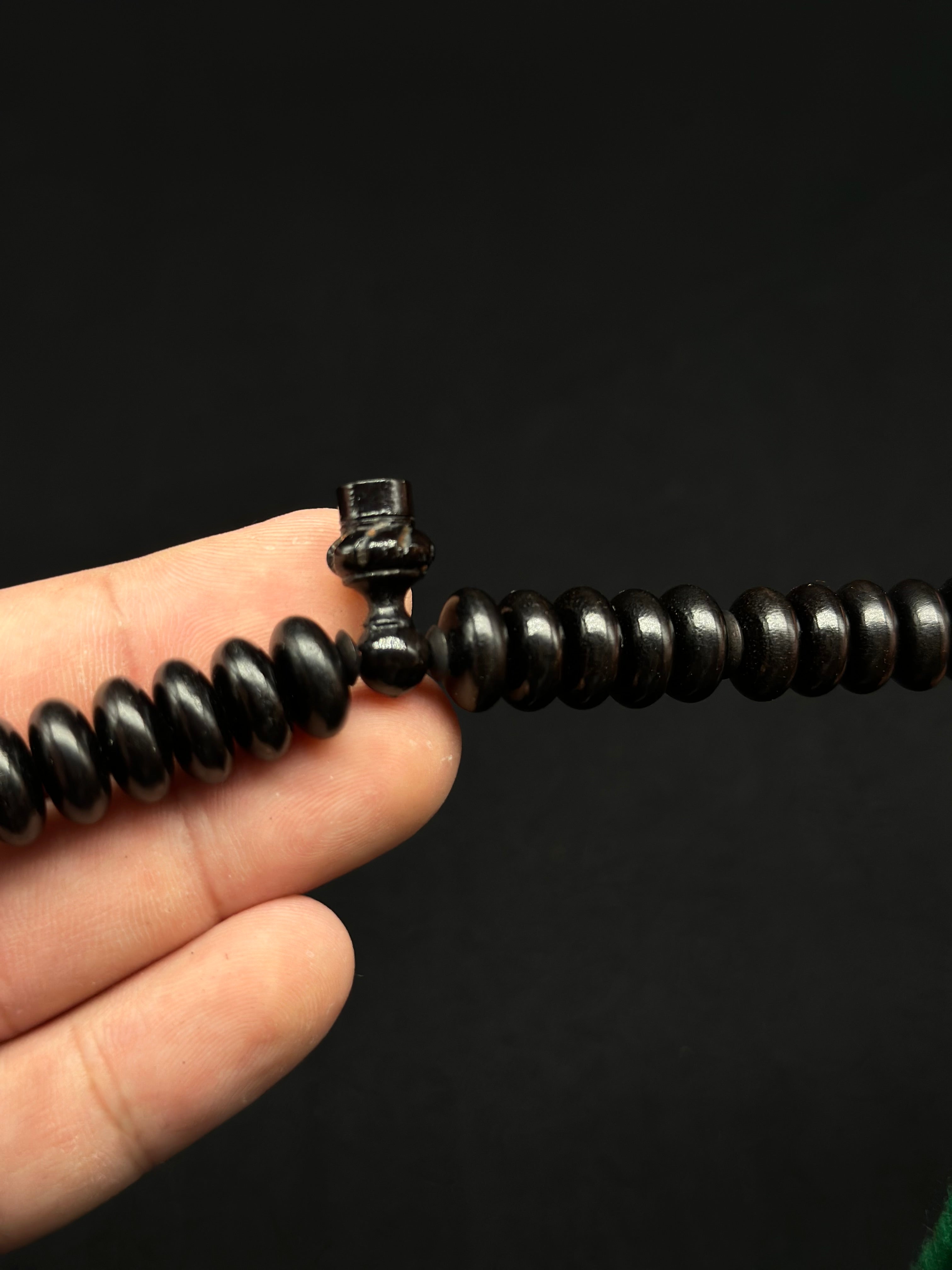 Pure Ebony Tasbih Rumi Model
