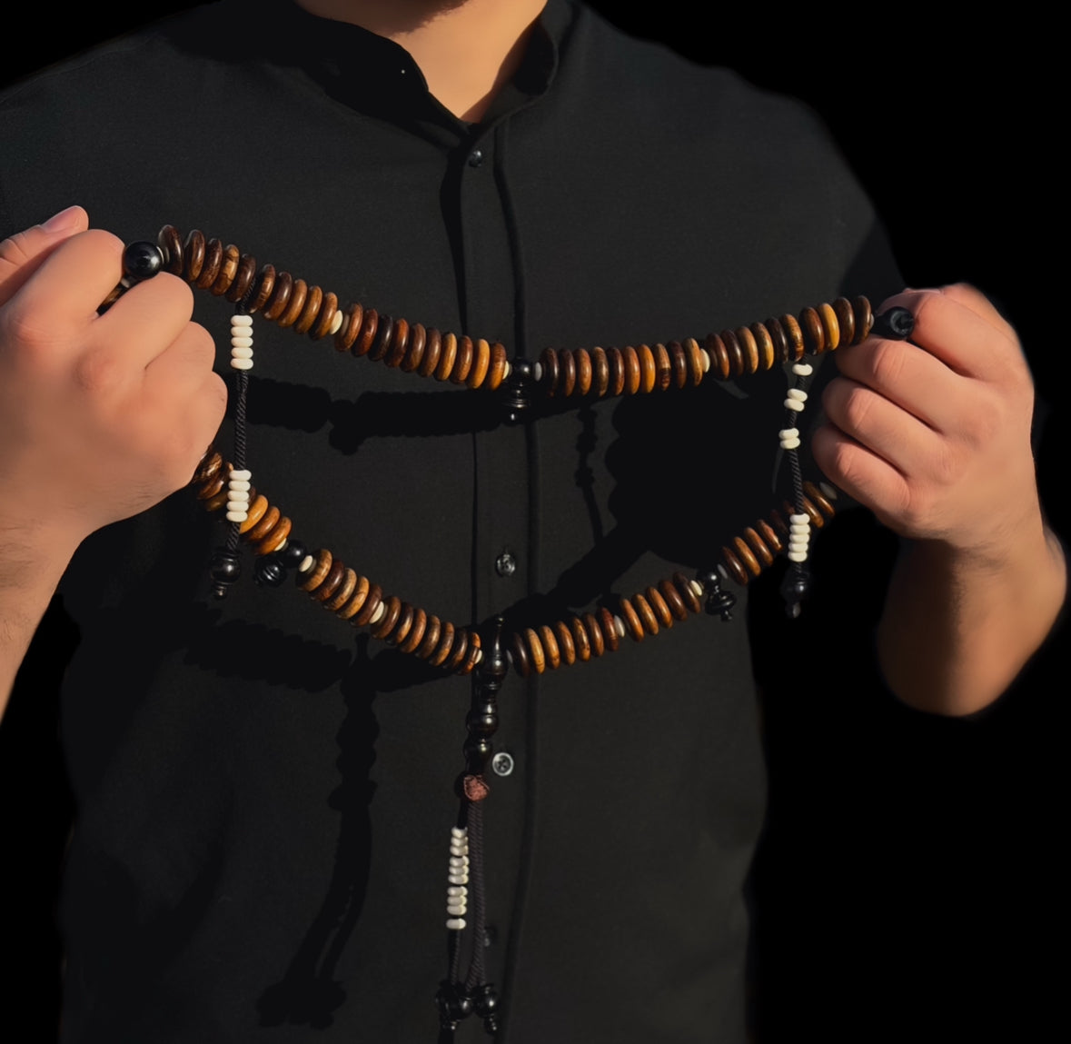 Grade A Oud Agarwood x Ebony Tasbih (XL)