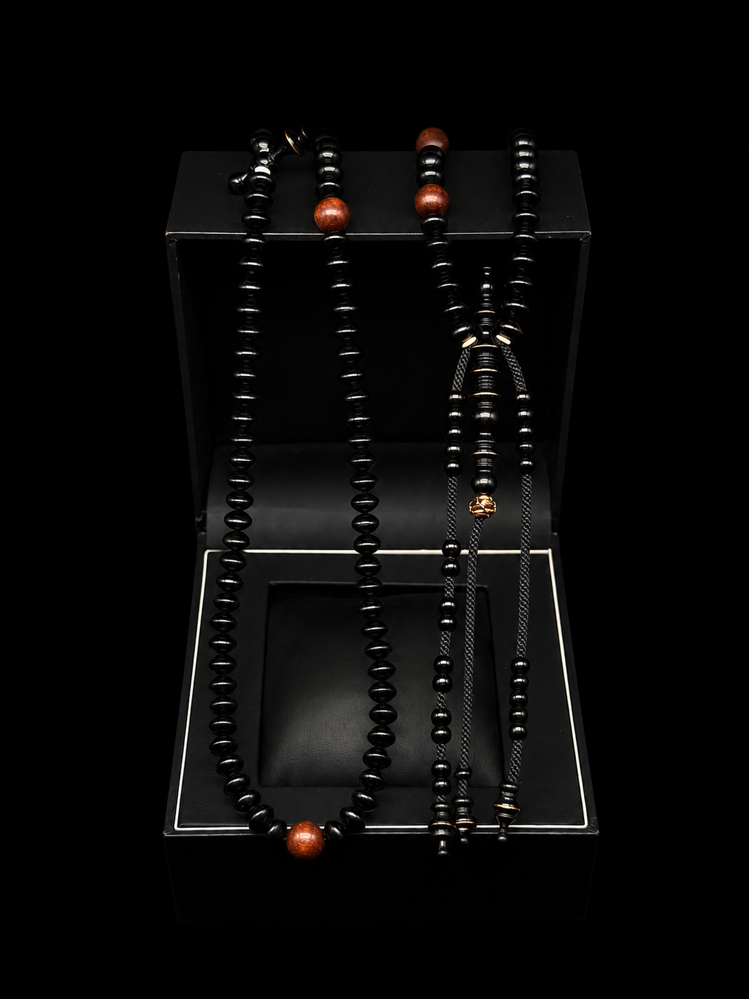 Pure Ebony Tasbih 200 Naqshbandi Tasbih