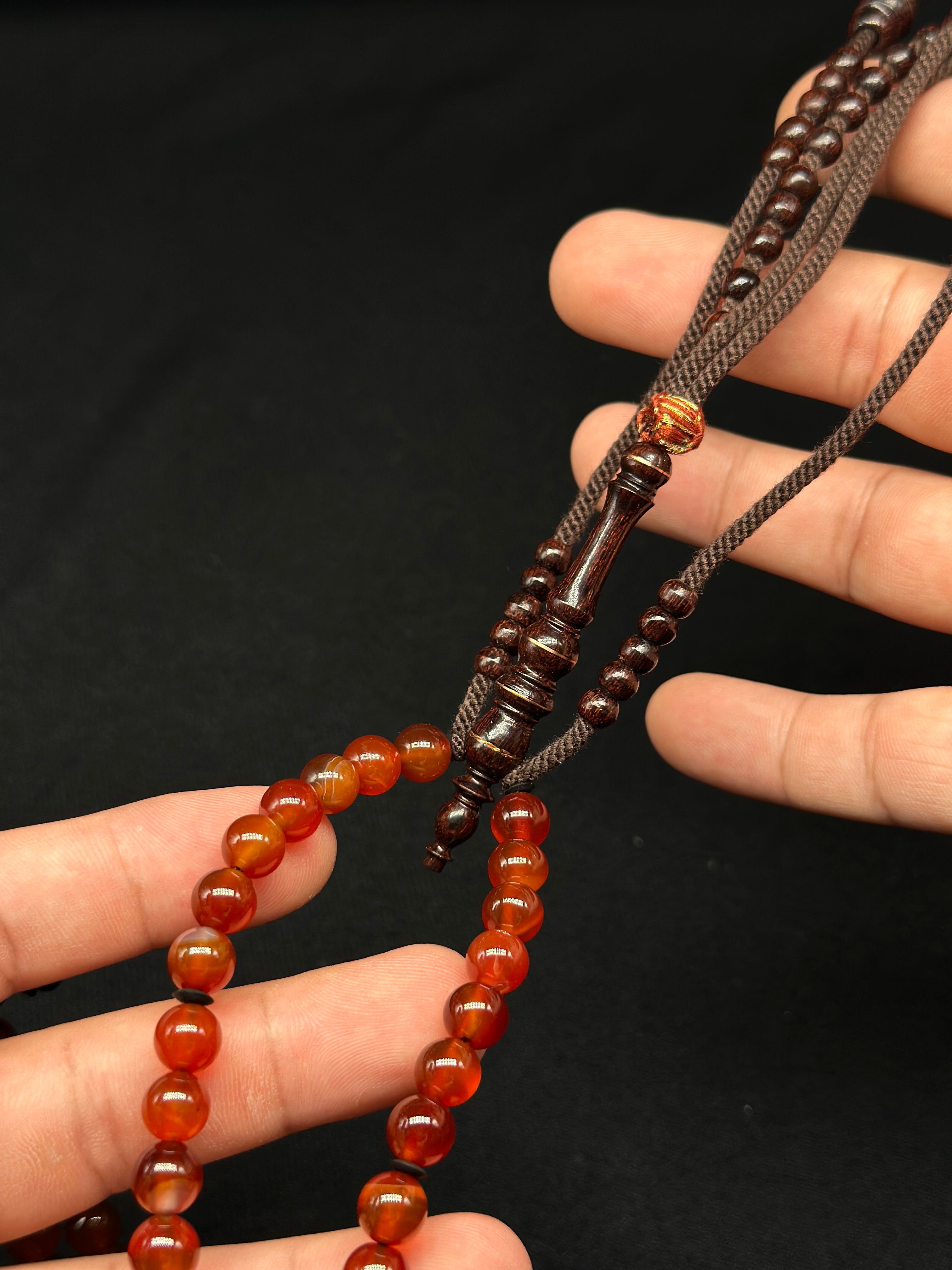 Red Carnelian x Tamarind Tasbih