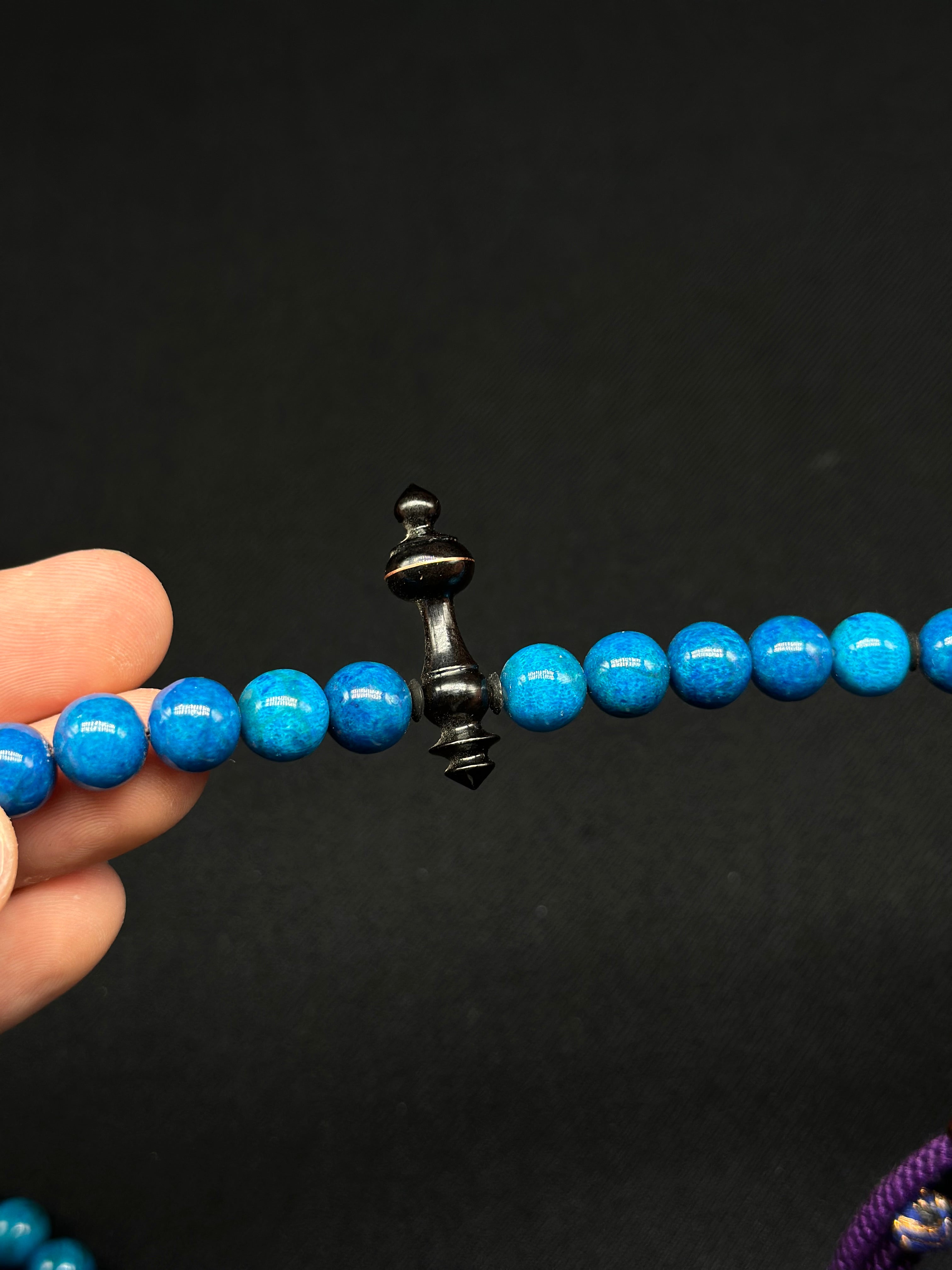 Blue Marjan x Ebony x Tamarind Tasbih (L)