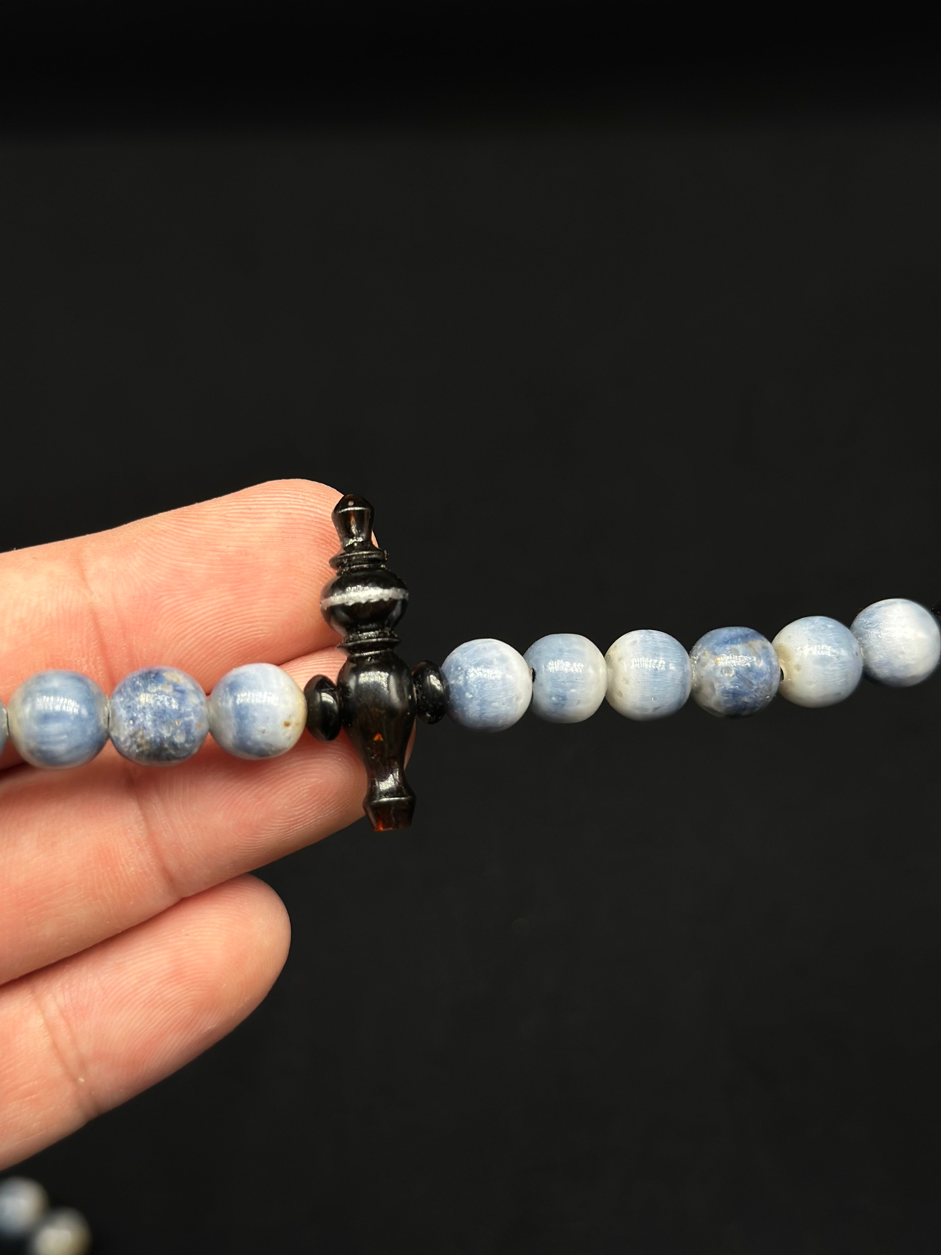 Blue Marjan x Black Yusr Tasbih
