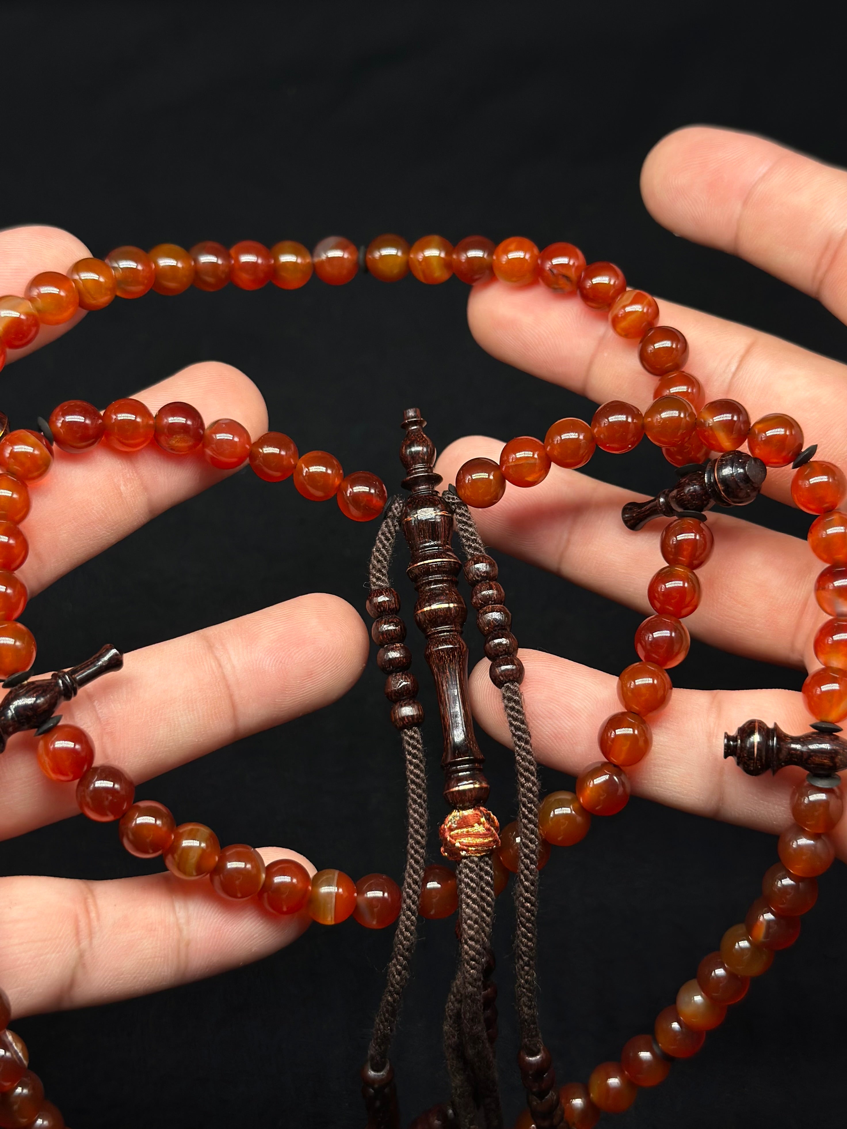 Red Carnelian x Tamarind Tasbih