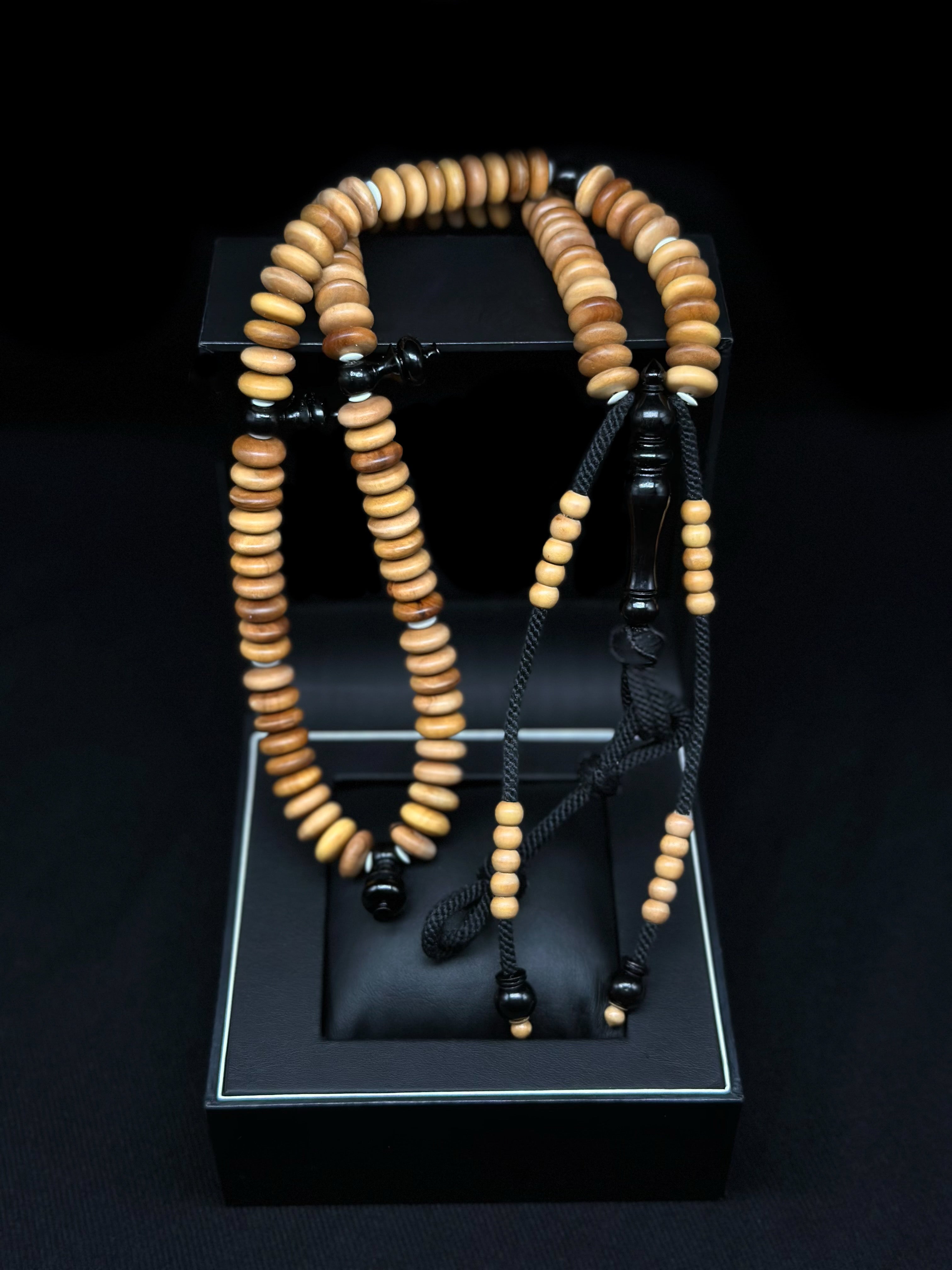 Grade A King Sandalwood x Ebony Tasbih (Fragrant)