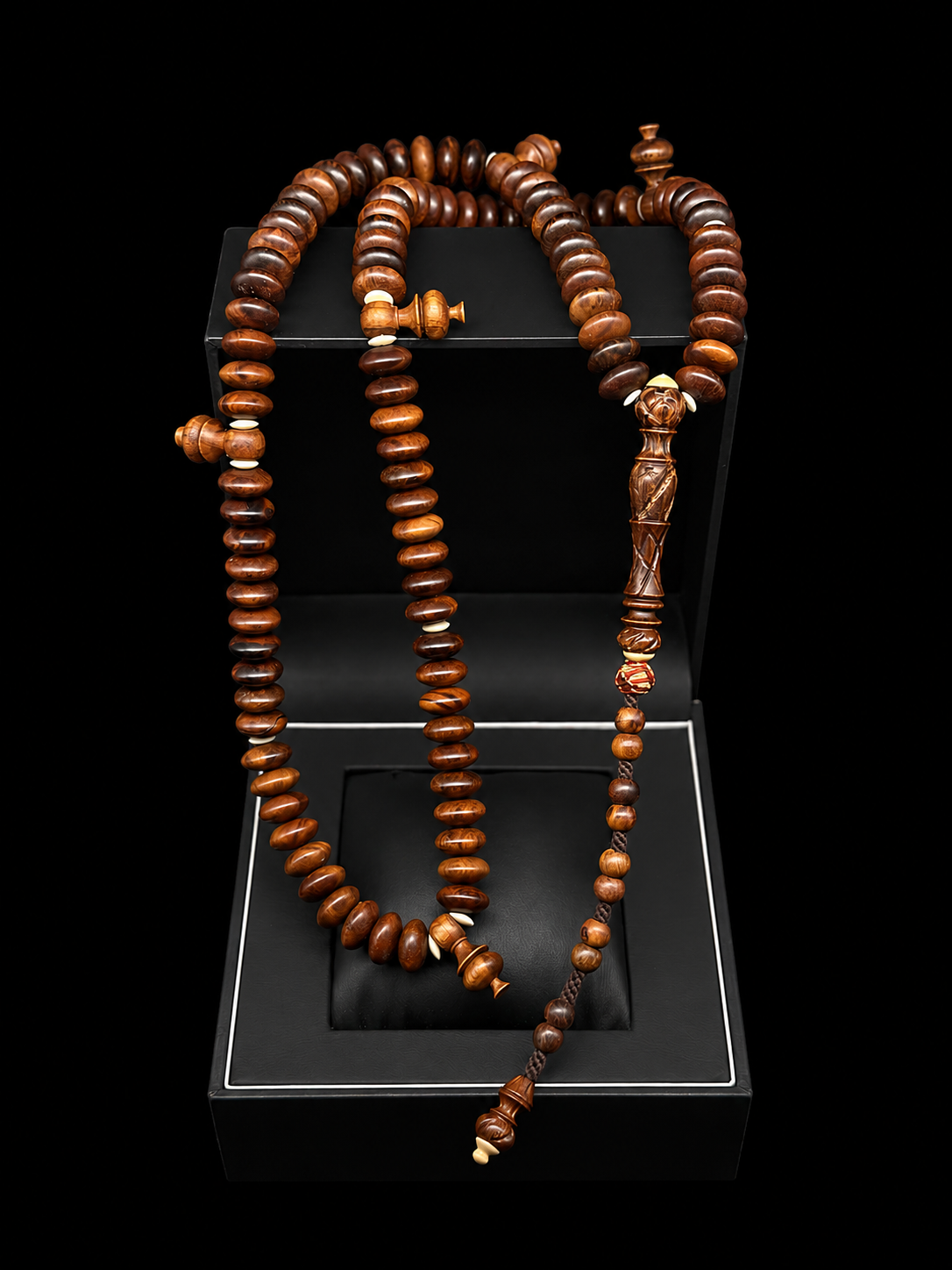 Pure Grade A Carved Oud Agarwood Tasbih Rifai Model