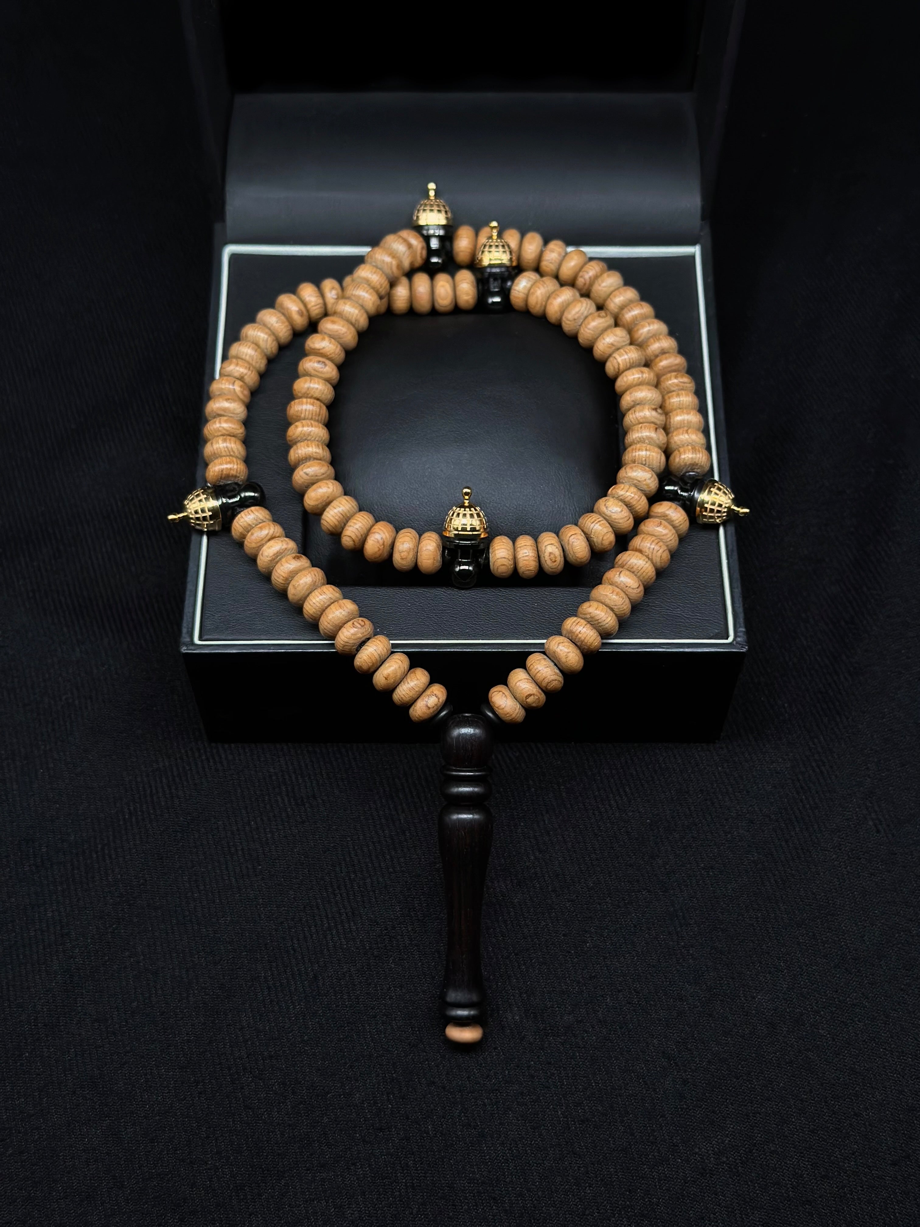 Pure Olive Wood x Ebony Tasbih Al Aqsa Model (Limited Edition)