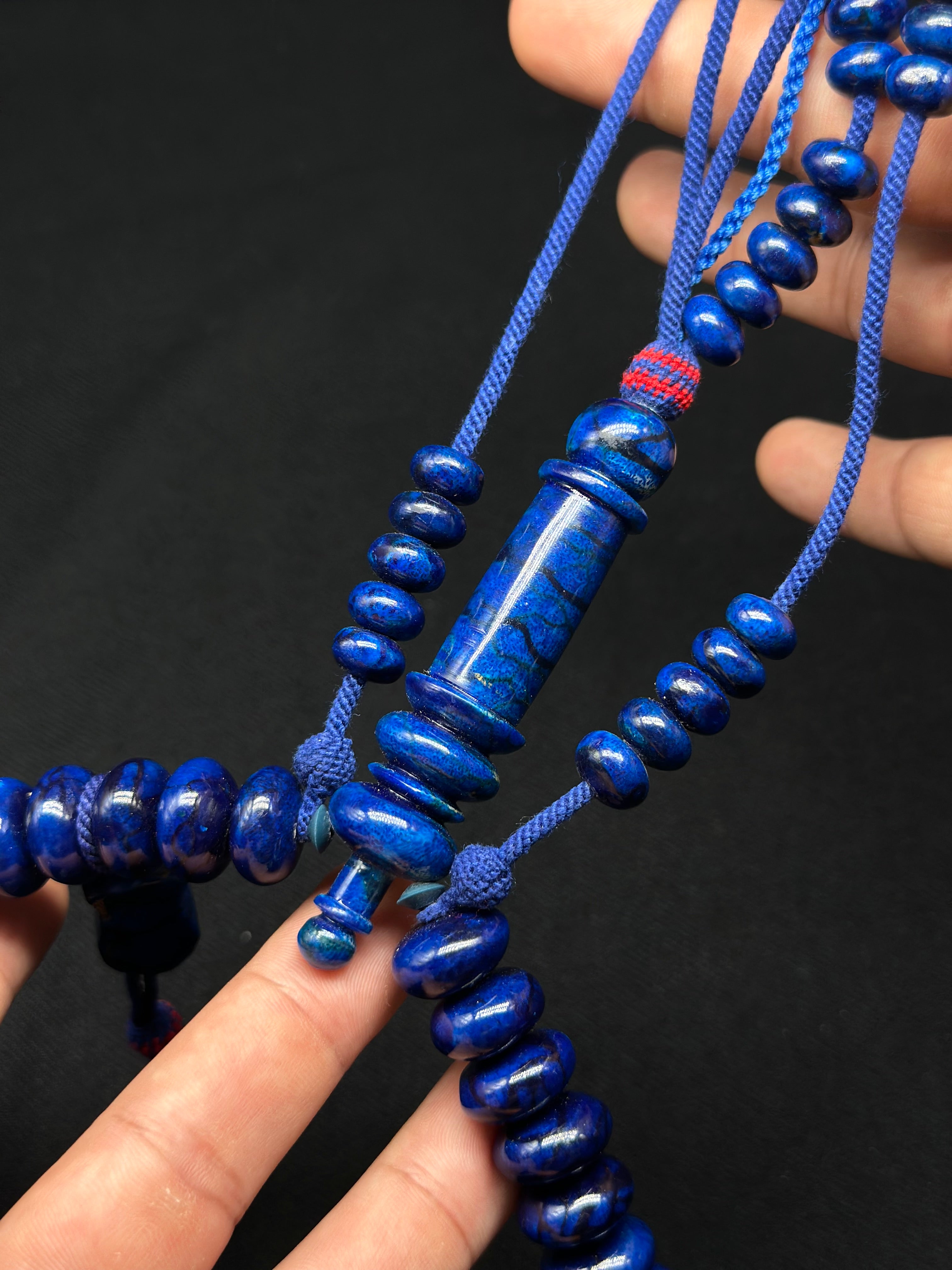 Blue Marjan Tasbih (XL)