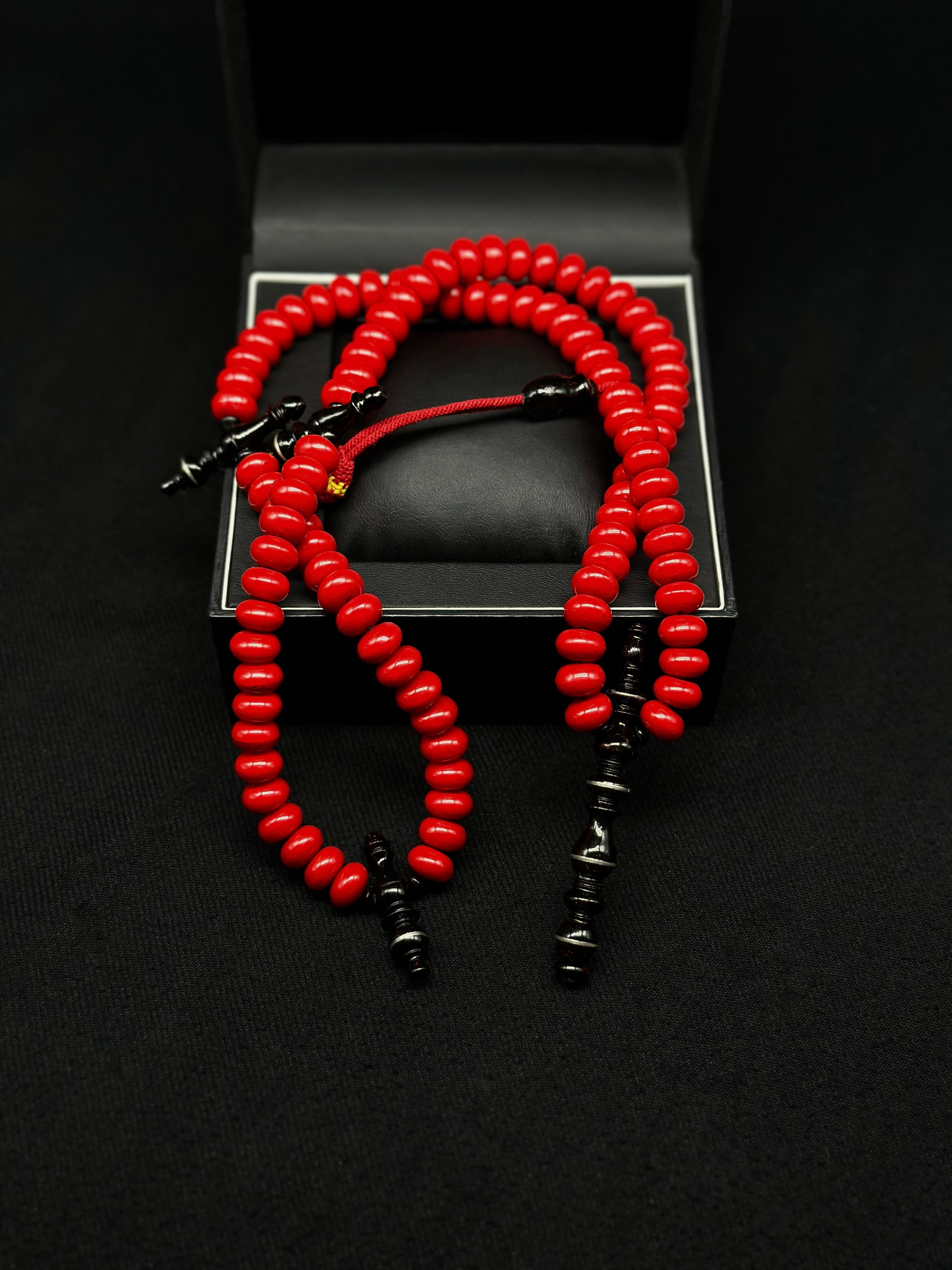 Red Marjan x Black Yusr Darqawi Tasbih