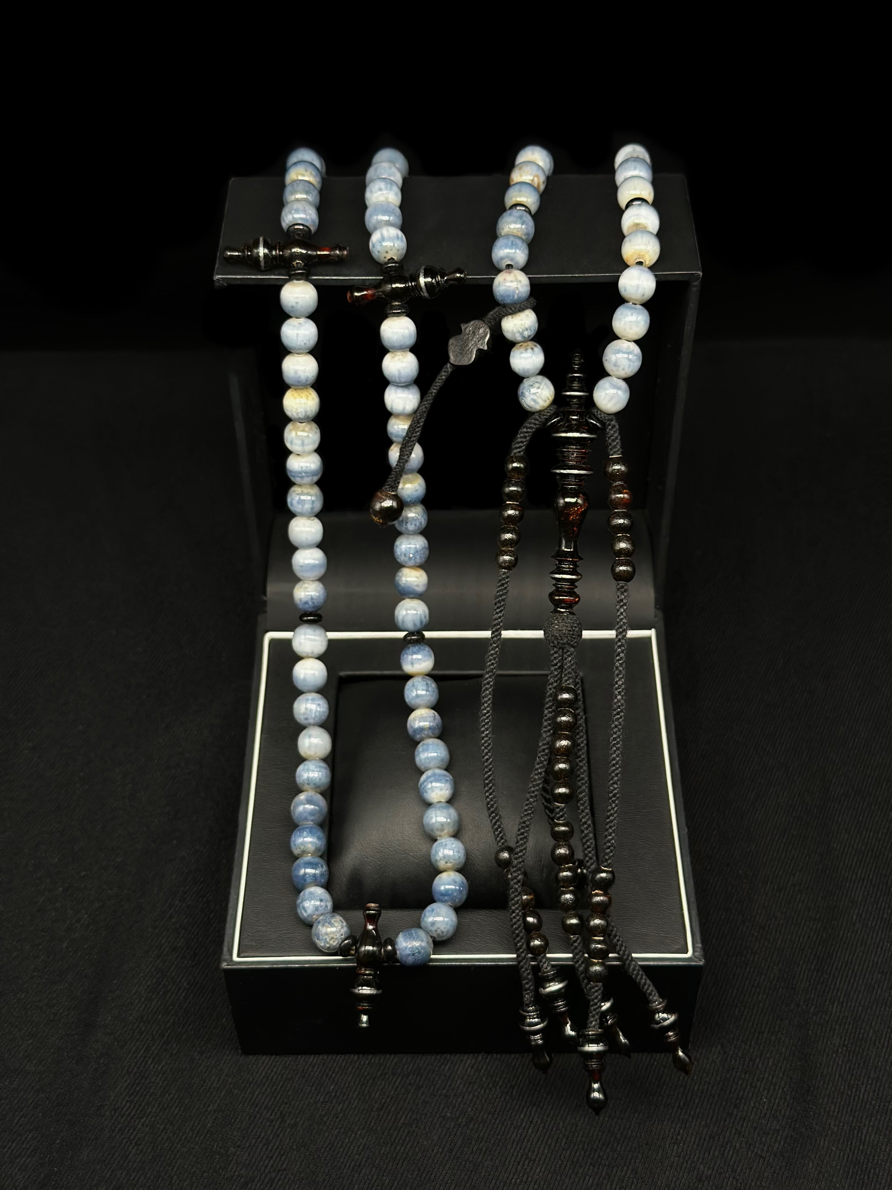 Blue Marjan x Black Yusr Tasbih