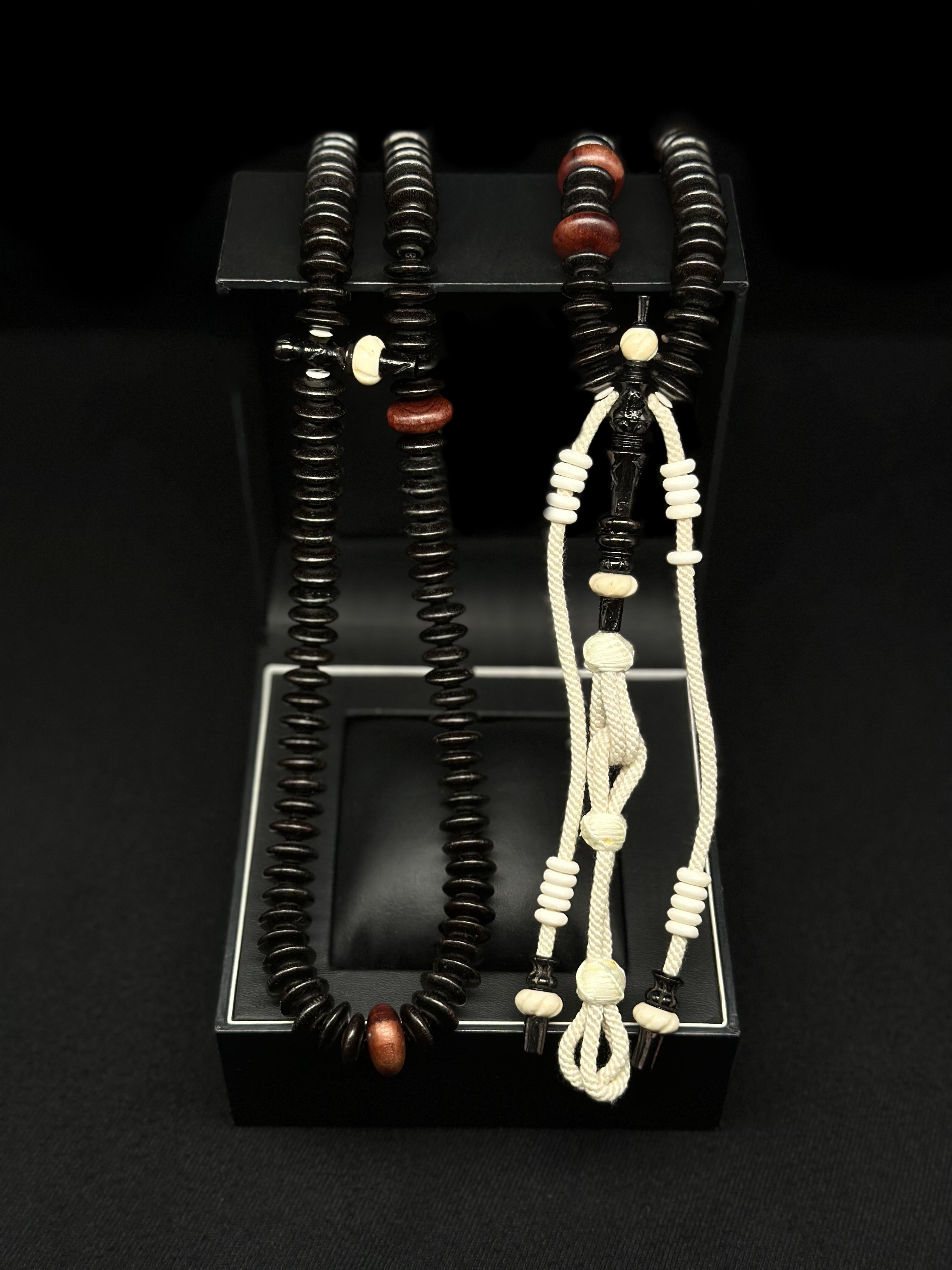 Black Tamarind x Cow Bone Naqshbandi 200 Tasbih Rumi Model