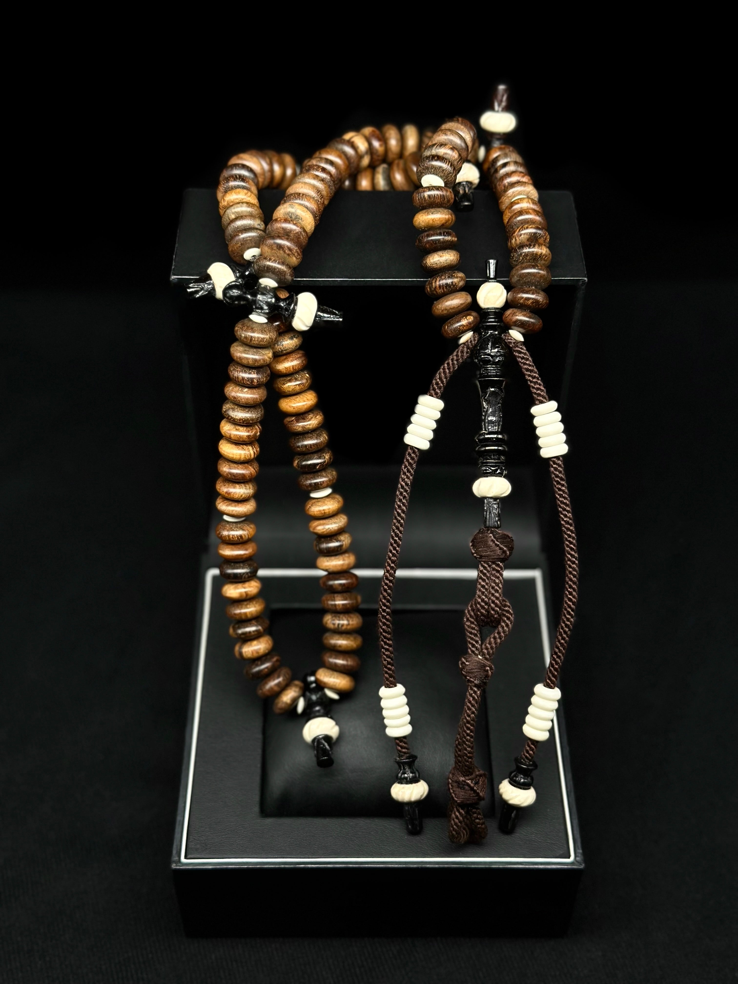 Grade A Oud Agarwood x Ebony Tasbih Rumi Model