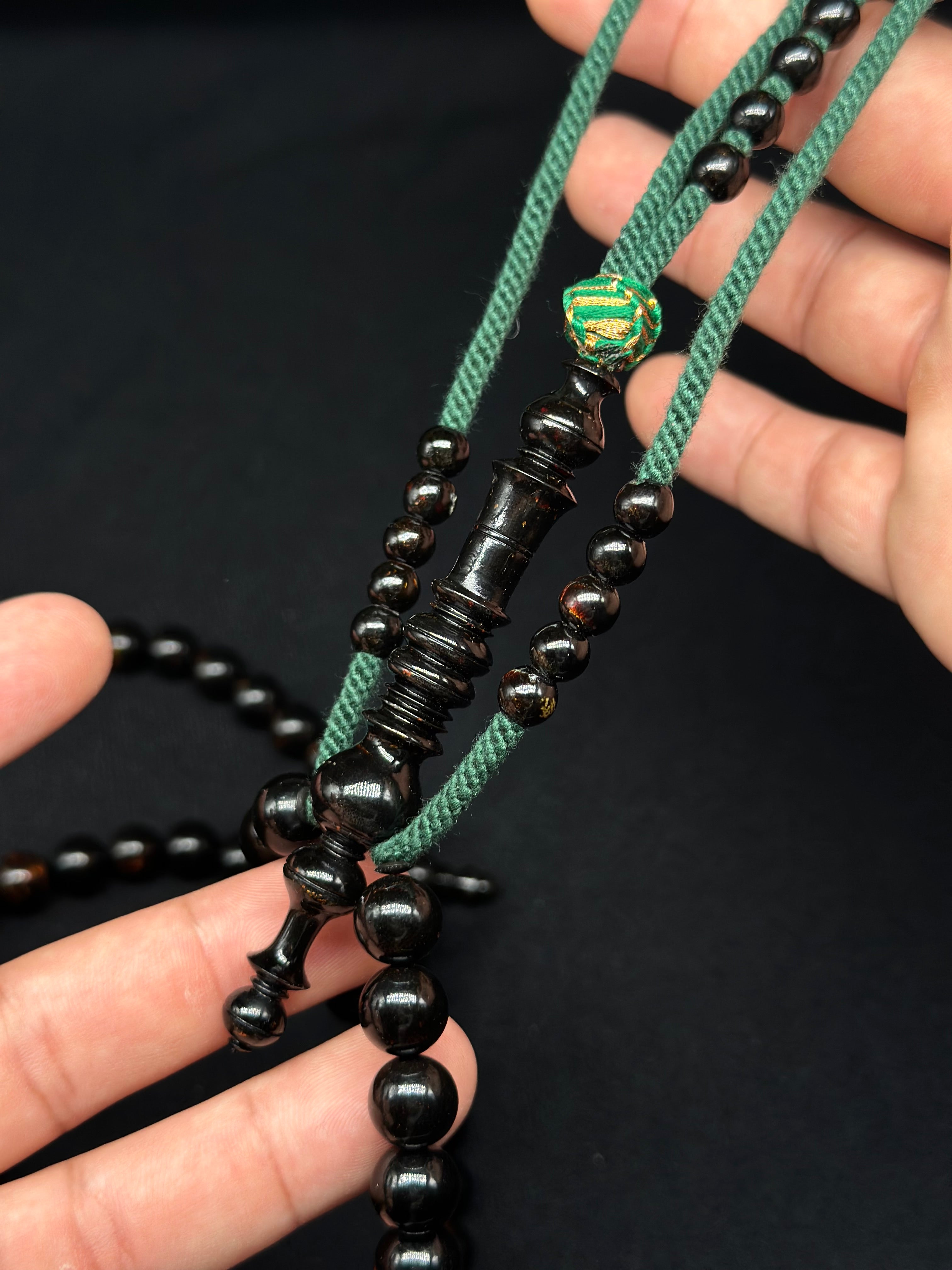 Pure Black Yusr Tasbih (XL)