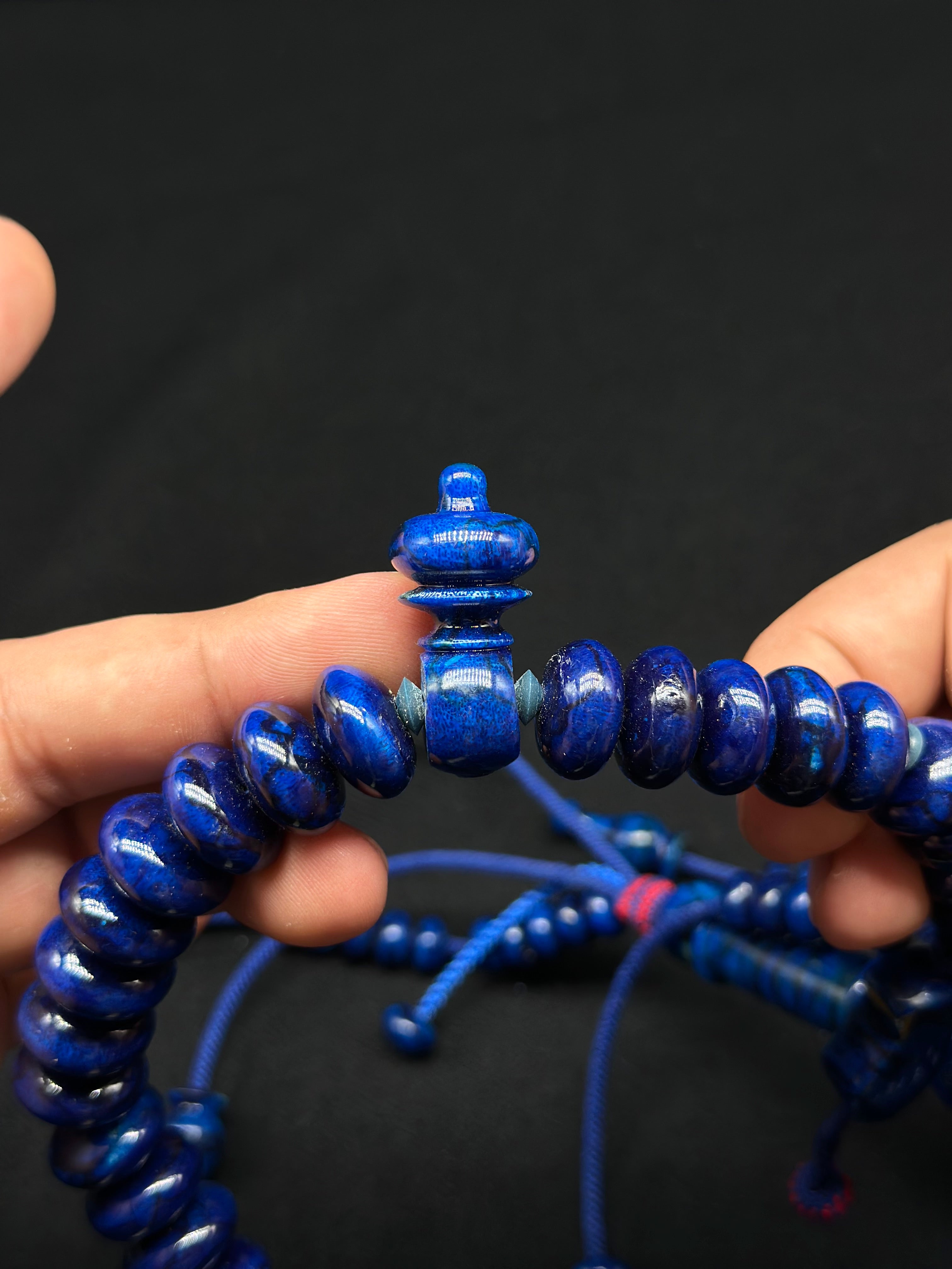 Blue Marjan Tasbih (XL)