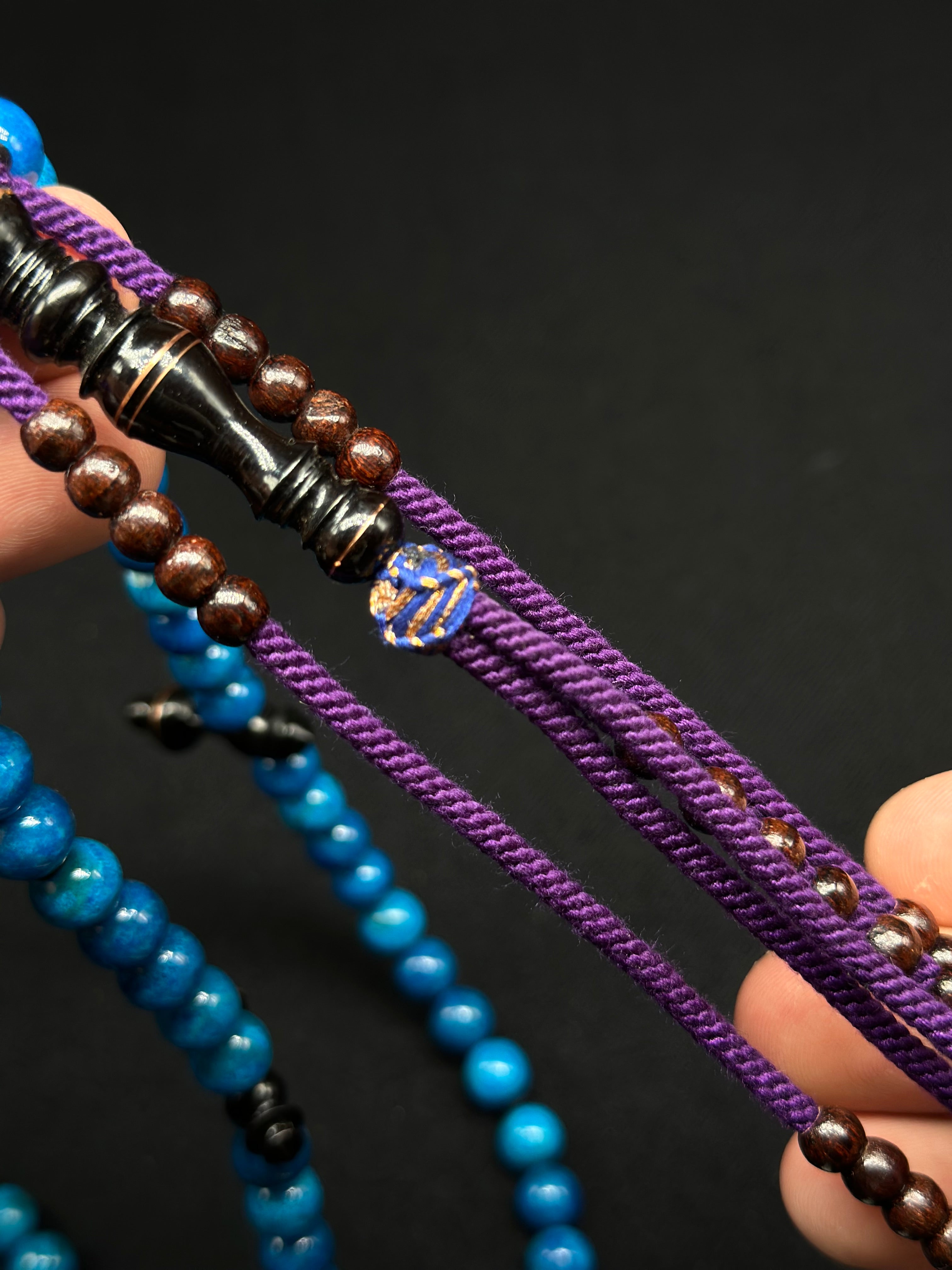 Blue Marjan x Ebony x Tamarind Tasbih (L)