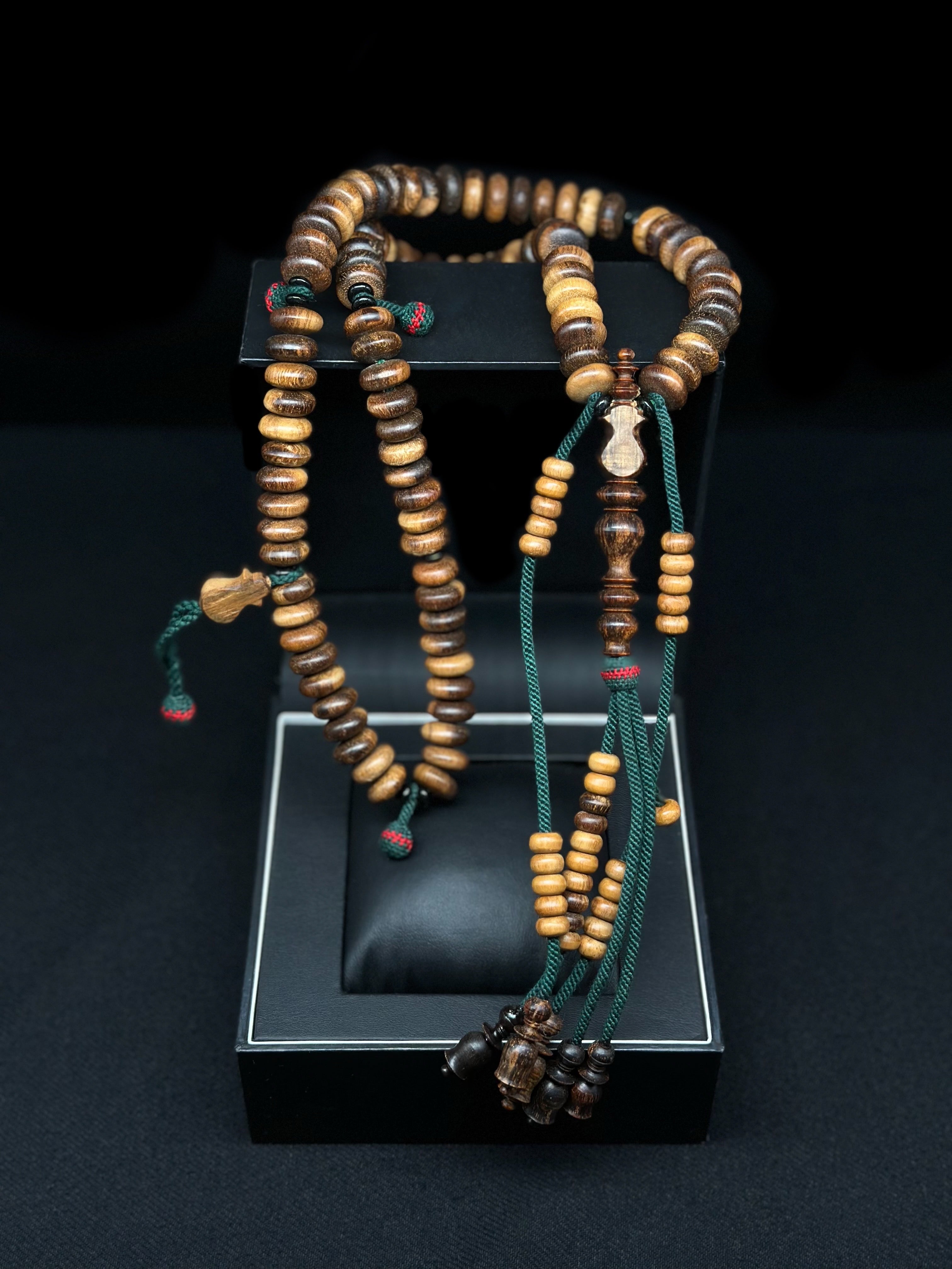 Pure Oud Agarwood Tasbih With Custom Alif (Fragrant)