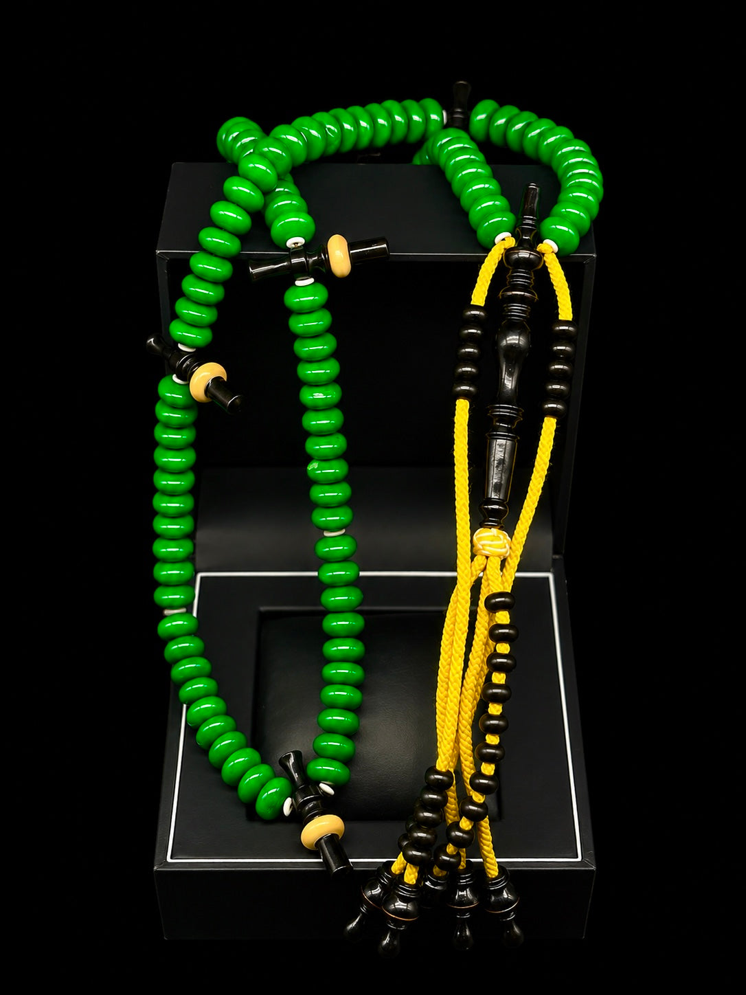 Limited Edition Green Marjan x Ebony x Kemuning Tasbih Rumi Model