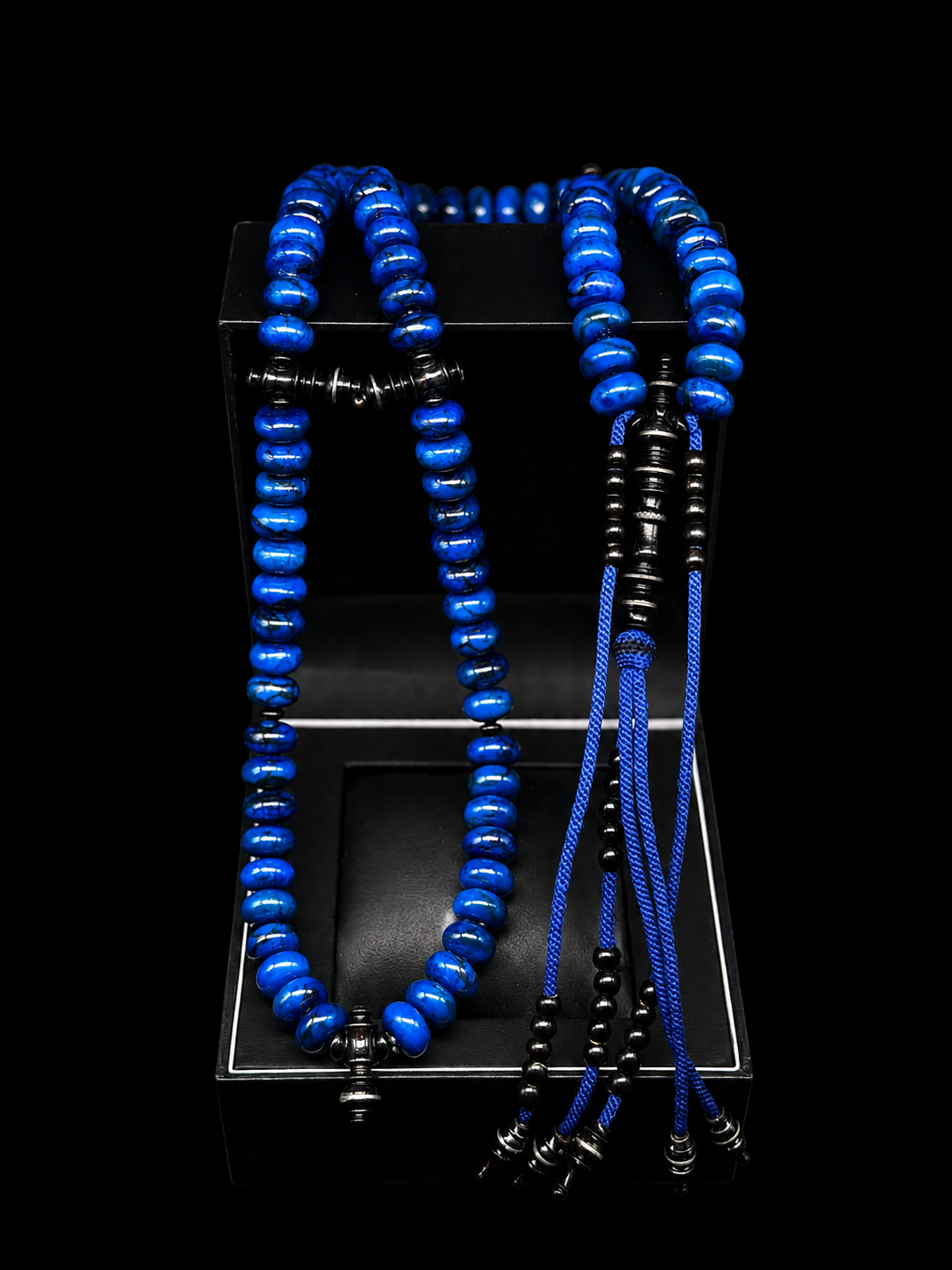 Lapis Blue Marjan x Yusr Tasbih