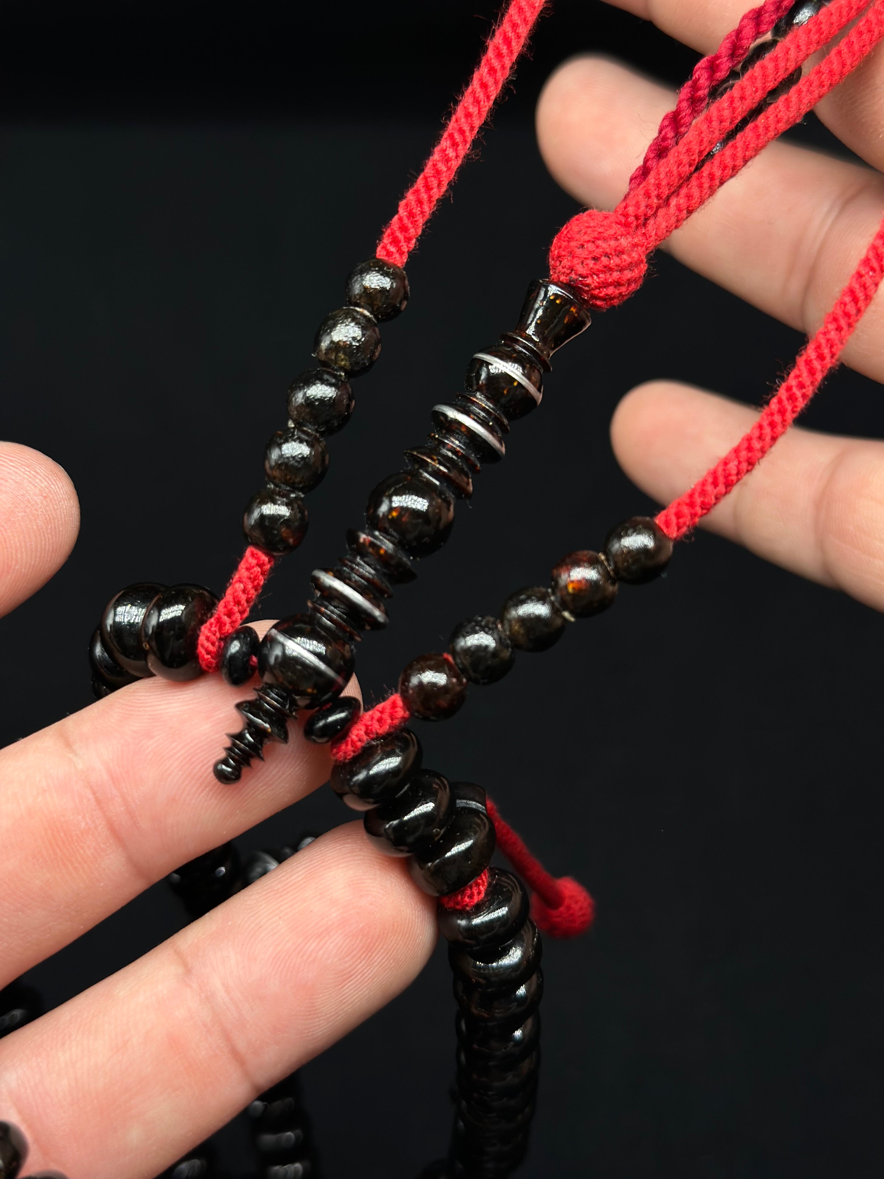 Pure Black Yusr Tasbih