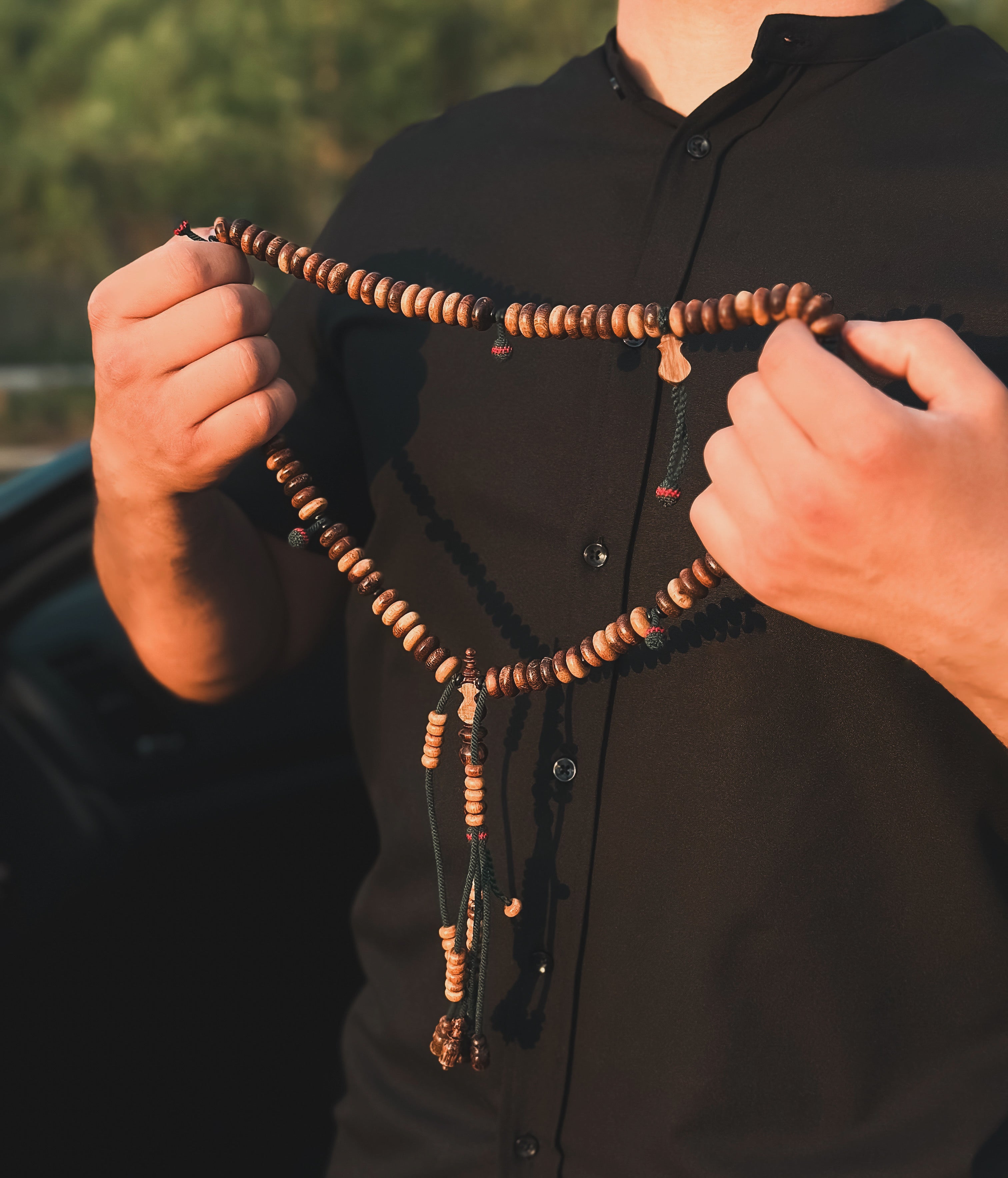 Pure Oud Agarwood Tasbih With Custom Alif (Fragrant)