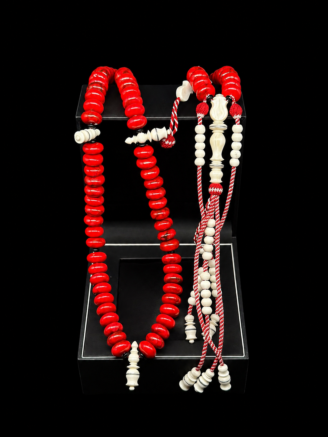 Red Marjan x Bone Tasbih (L)