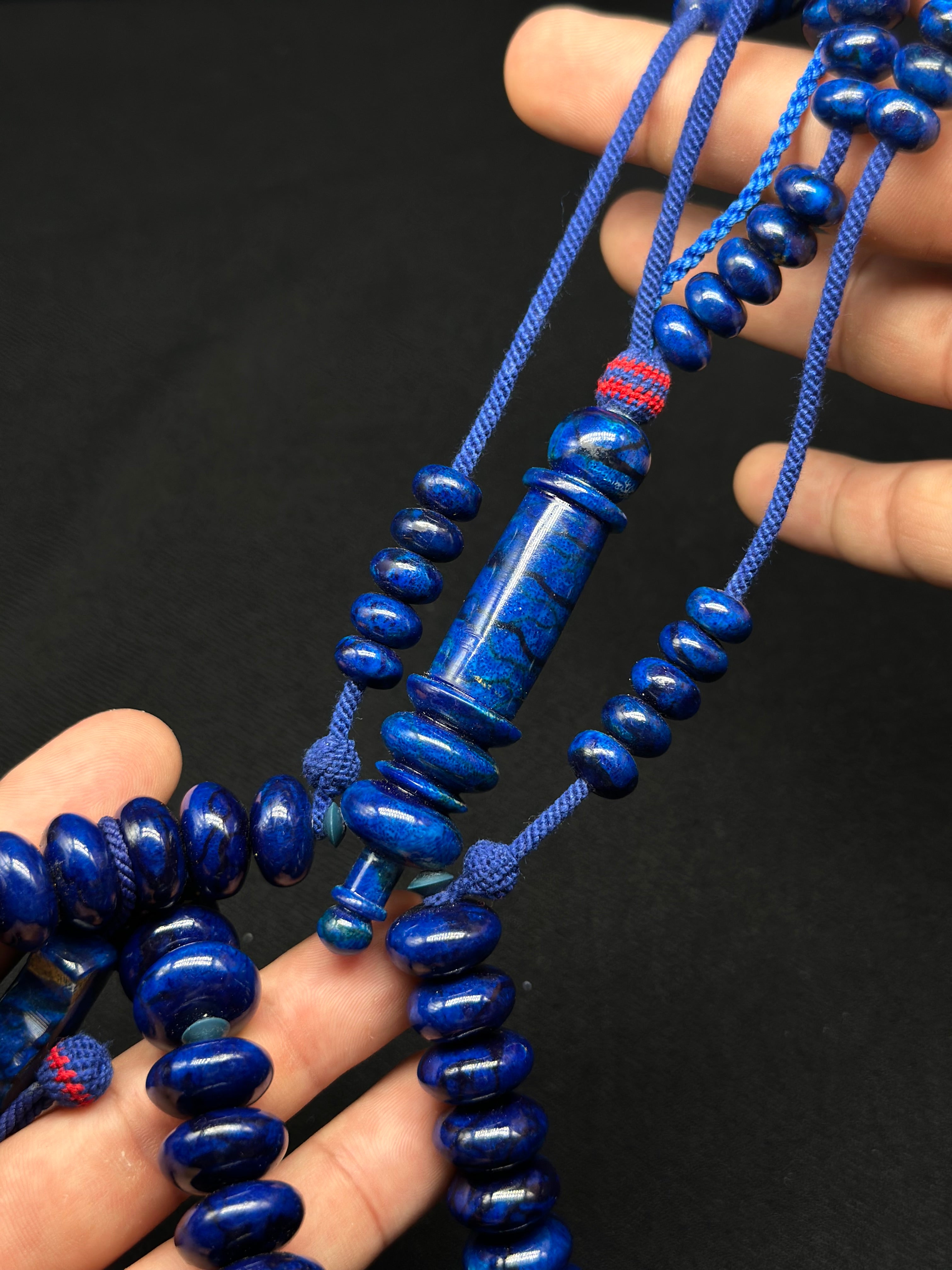 Blue Marjan Tasbih (XL)