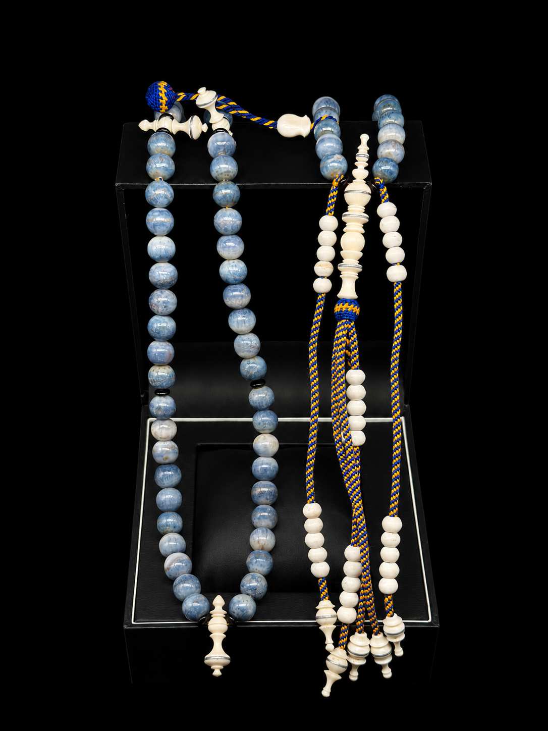 Blue Marjan x Cow Bone Tasbih (L)