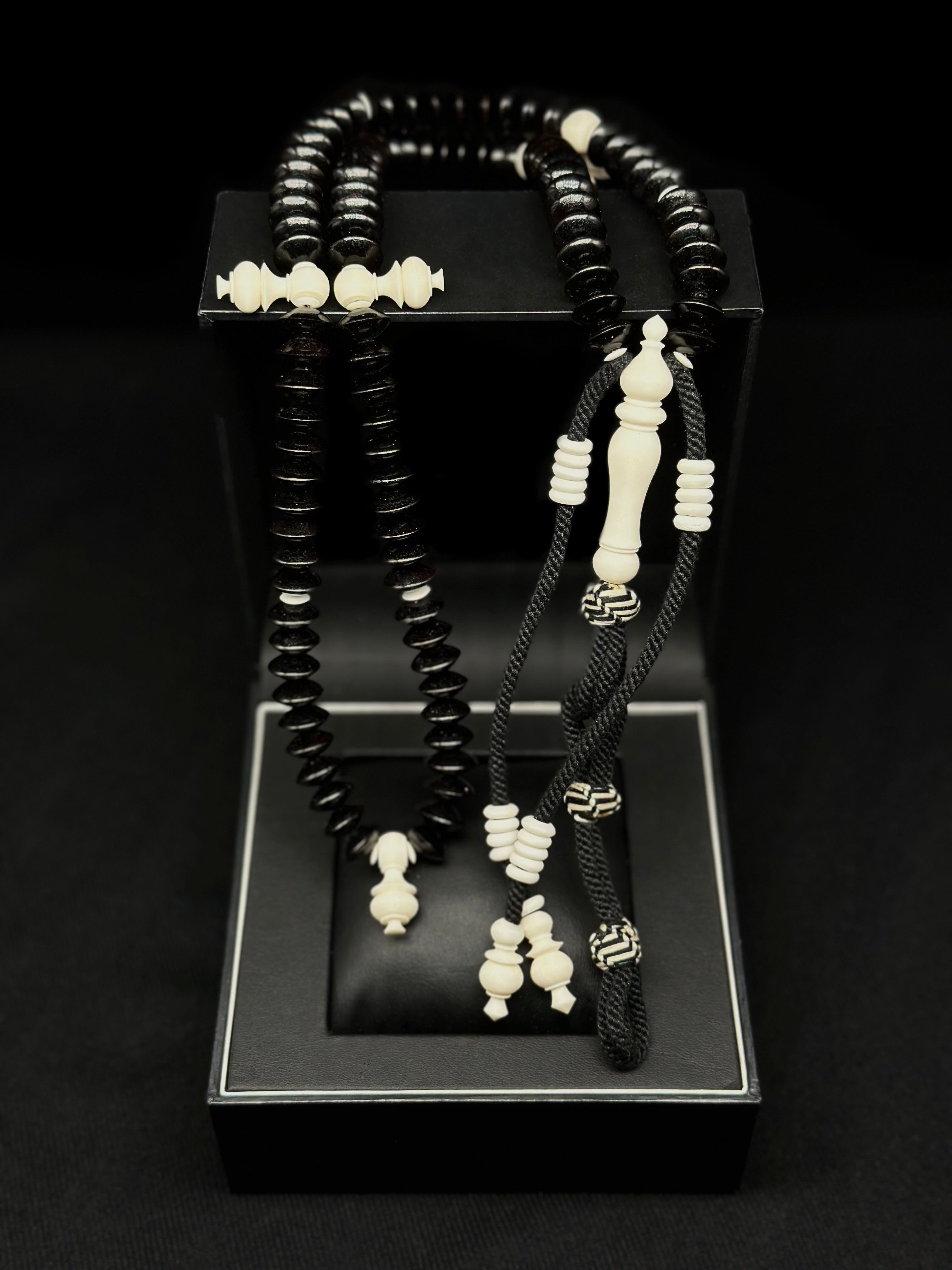 Ebony x Cow Bone Tasbih