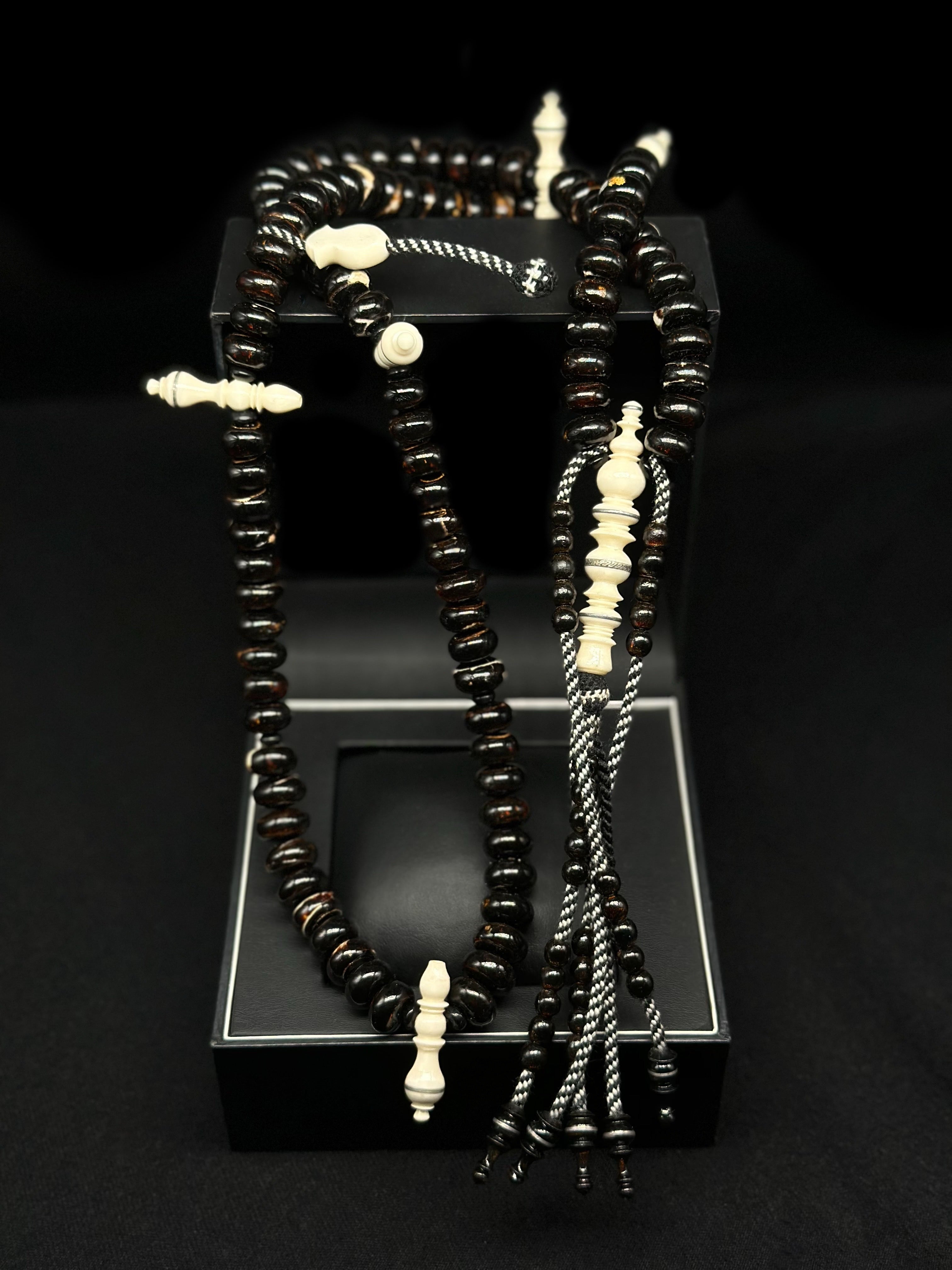 Black Yusr x Cow Bone Tasbih