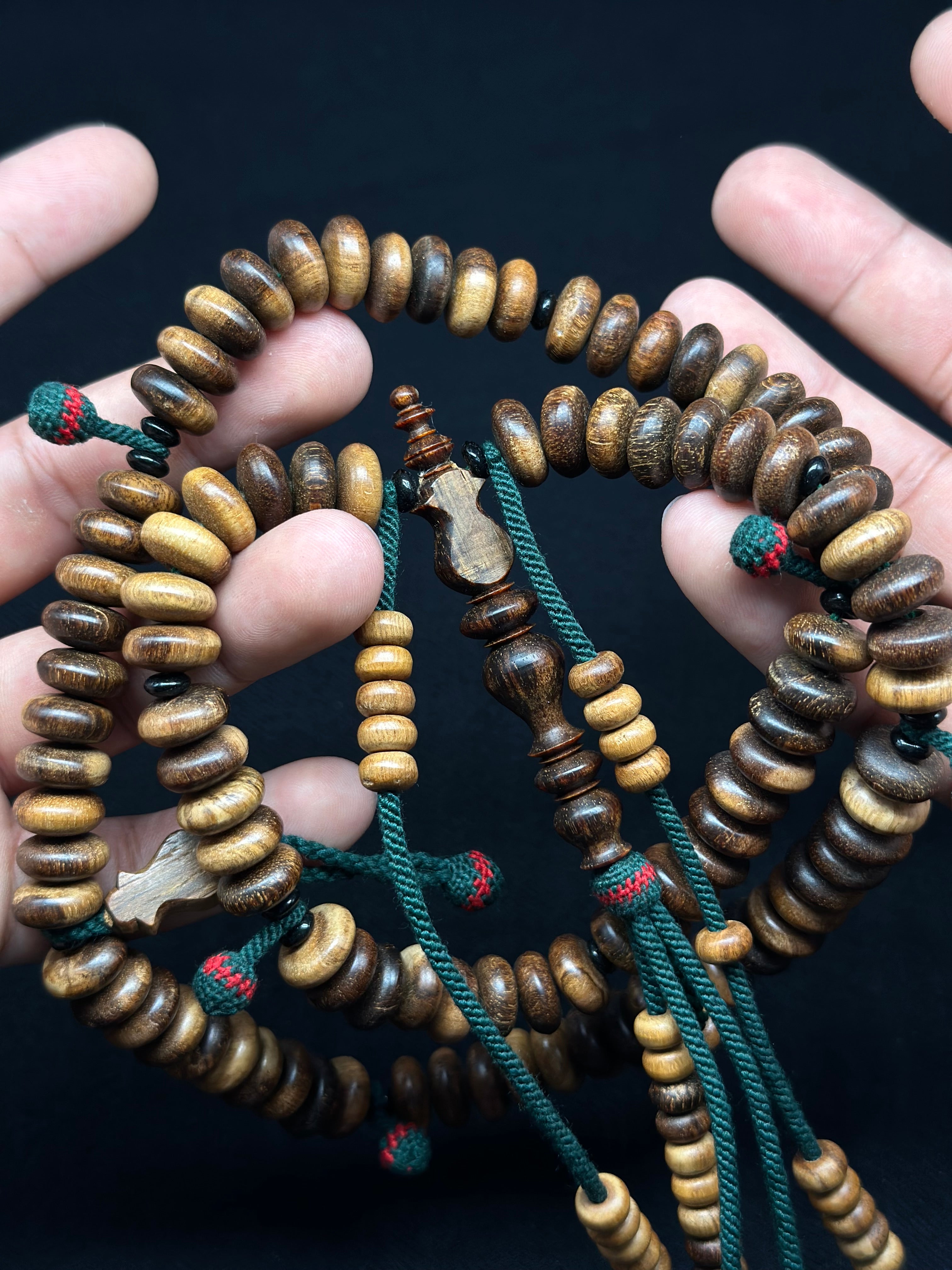 Pure Oud Agarwood Tasbih With Custom Alif (Fragrant)