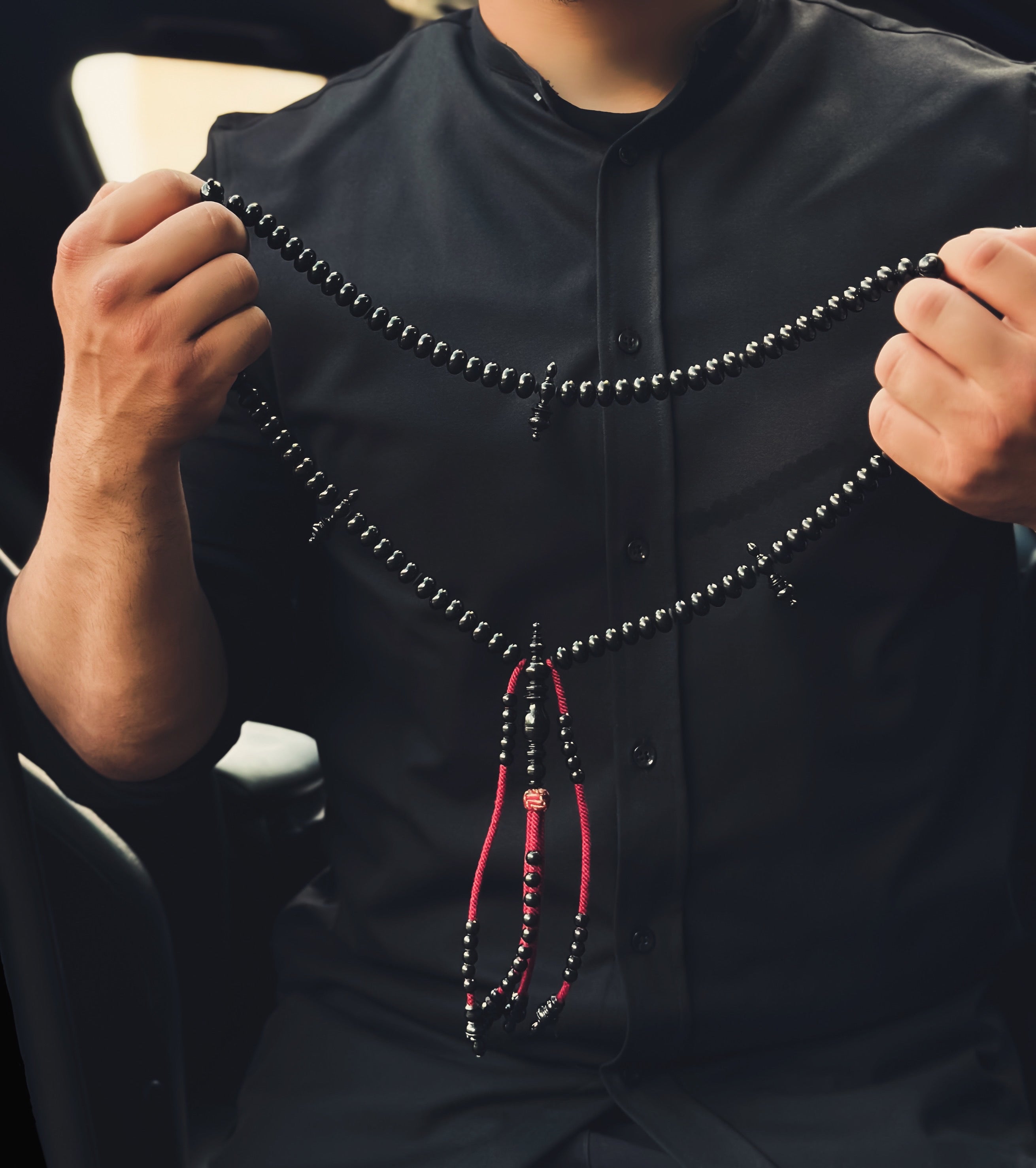 Pure Black Yusr Tasbih