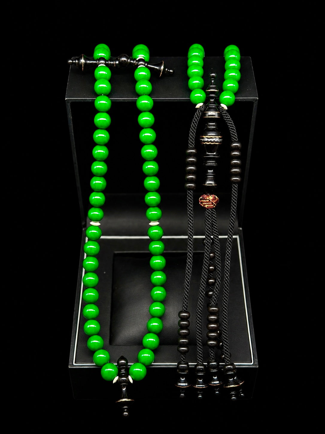 Green Marjan x Ebony Tasbih (L)