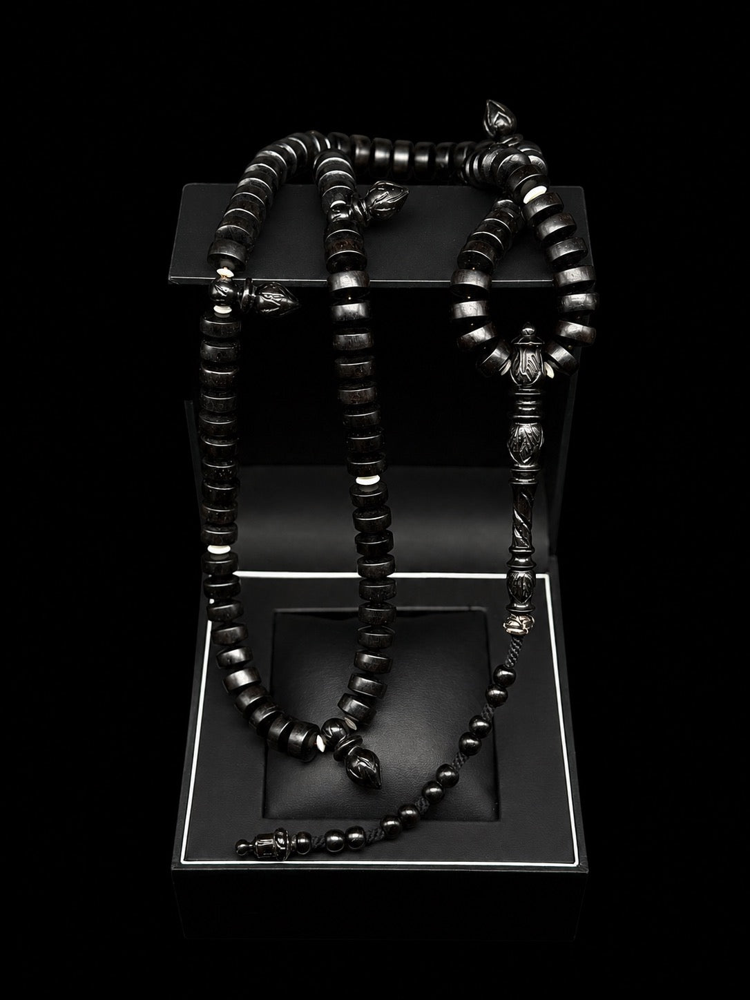 Pure Carved Ebony Tasbih