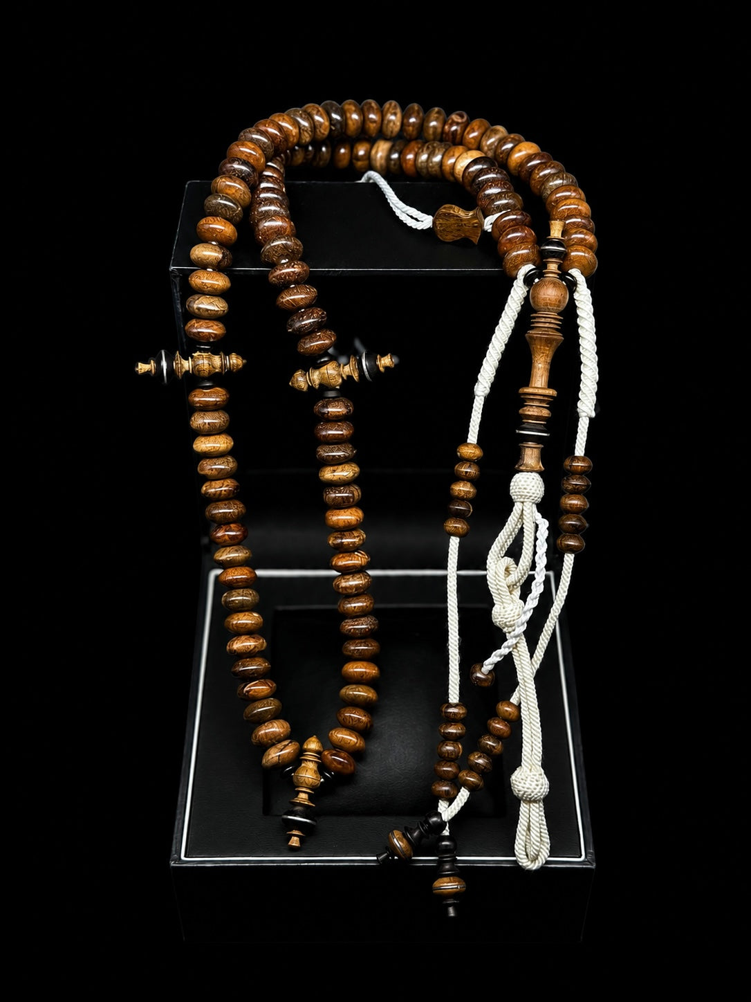 Pure Oud Agarwood x Ebony Darqawi Tasbih Rumi Model