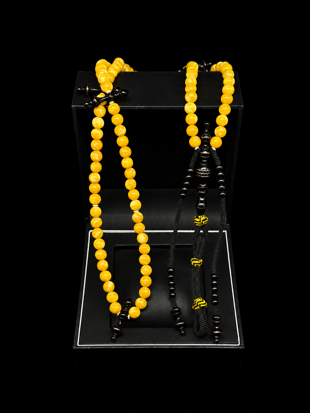 Egyptian Amber x Ebony Tasbih