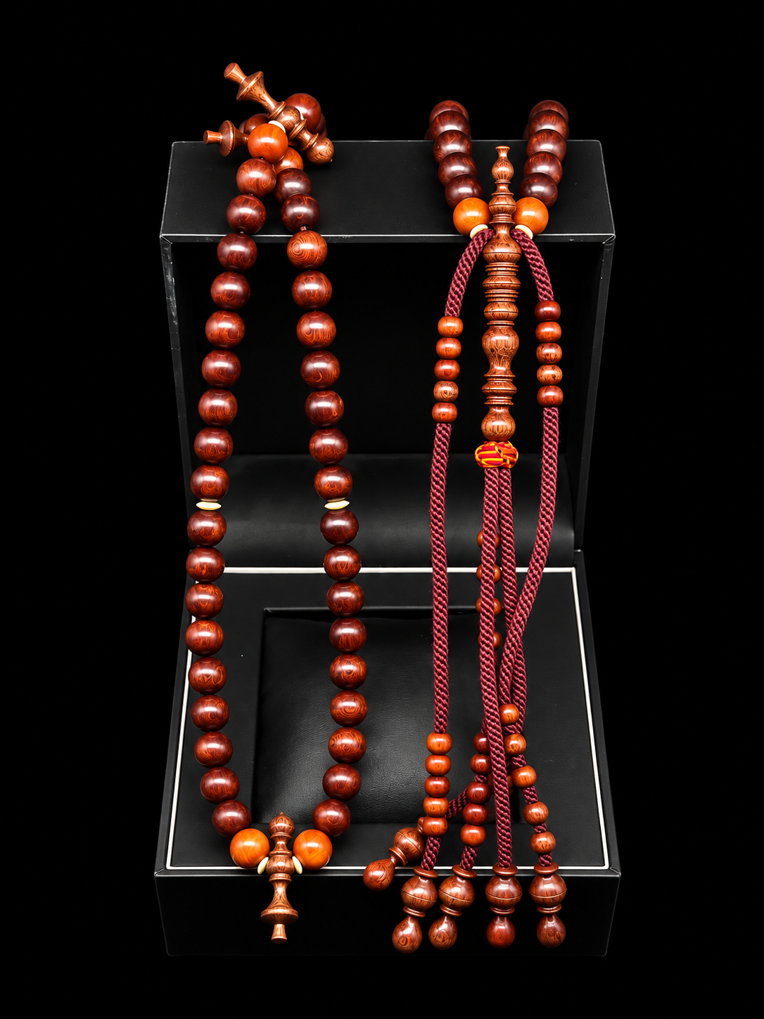 Grade A Nagasari Indonesian Dragonwood x King Agathis Tasbih (L)