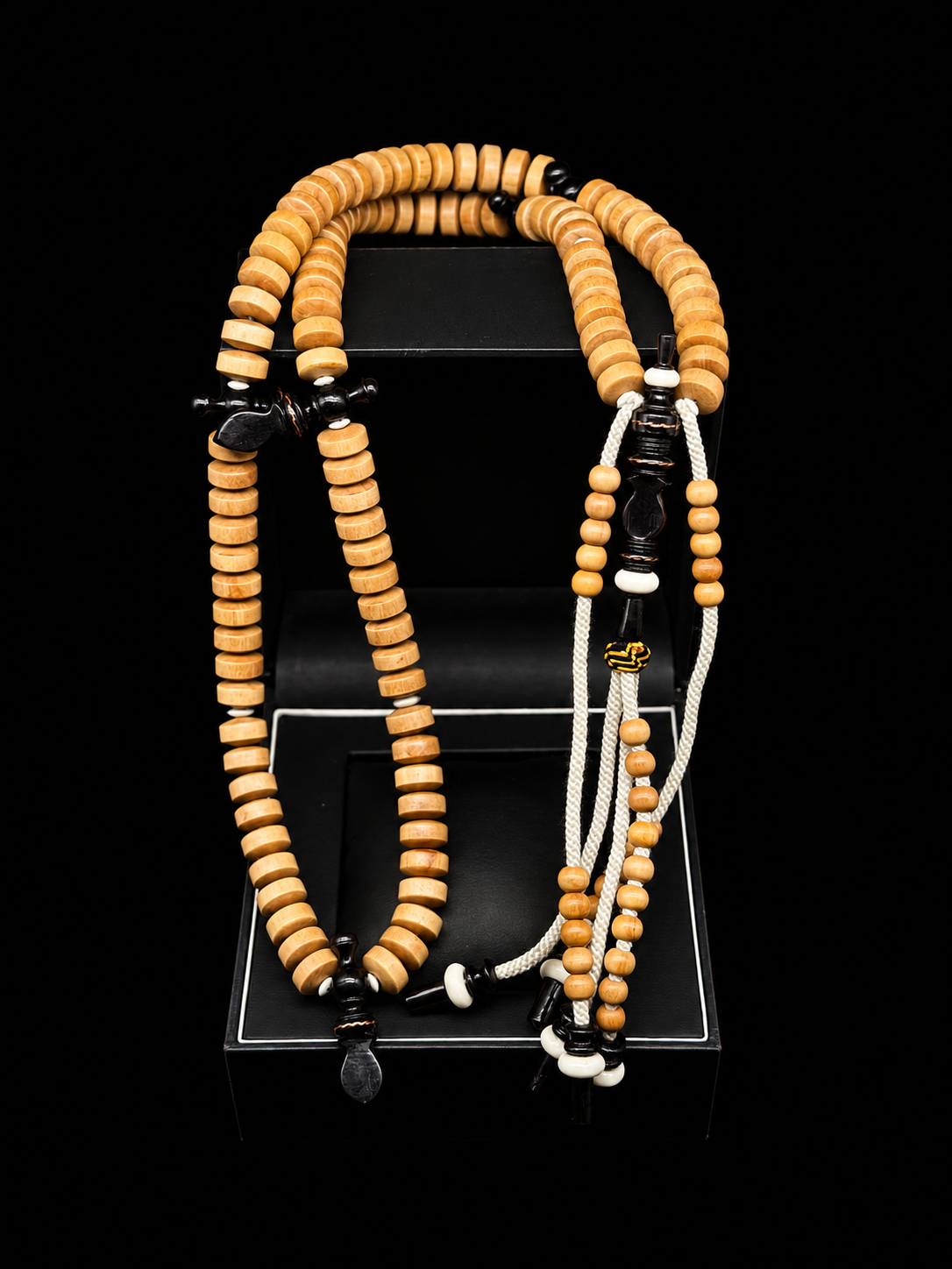 Grade A King Sandalwood x Ebony Tasbih Sandala x Rumi Model (Fragrant)