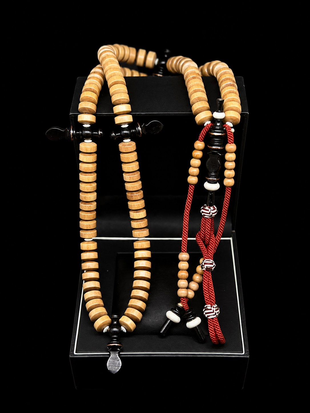 Grade A King Sandalwood x Ebony Tasbih Sandala x Rumi Model (Fragrant)