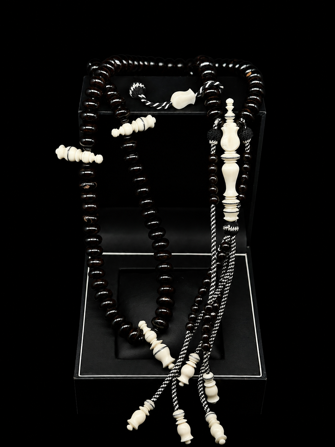 Black Yusr x Cow Bone Darqawi Tasbih