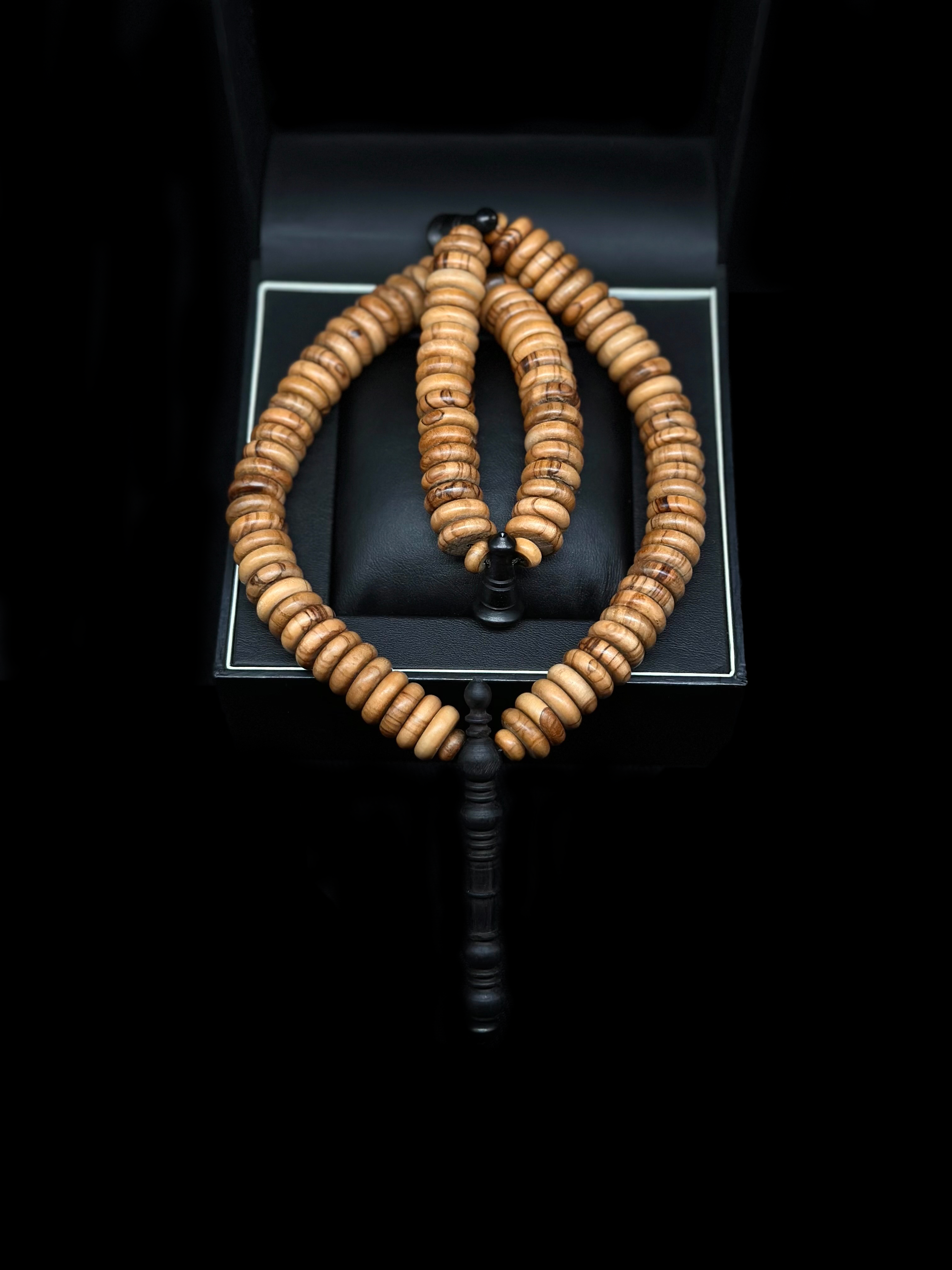 Olive Wood x Ebony Darqawi Tasbih