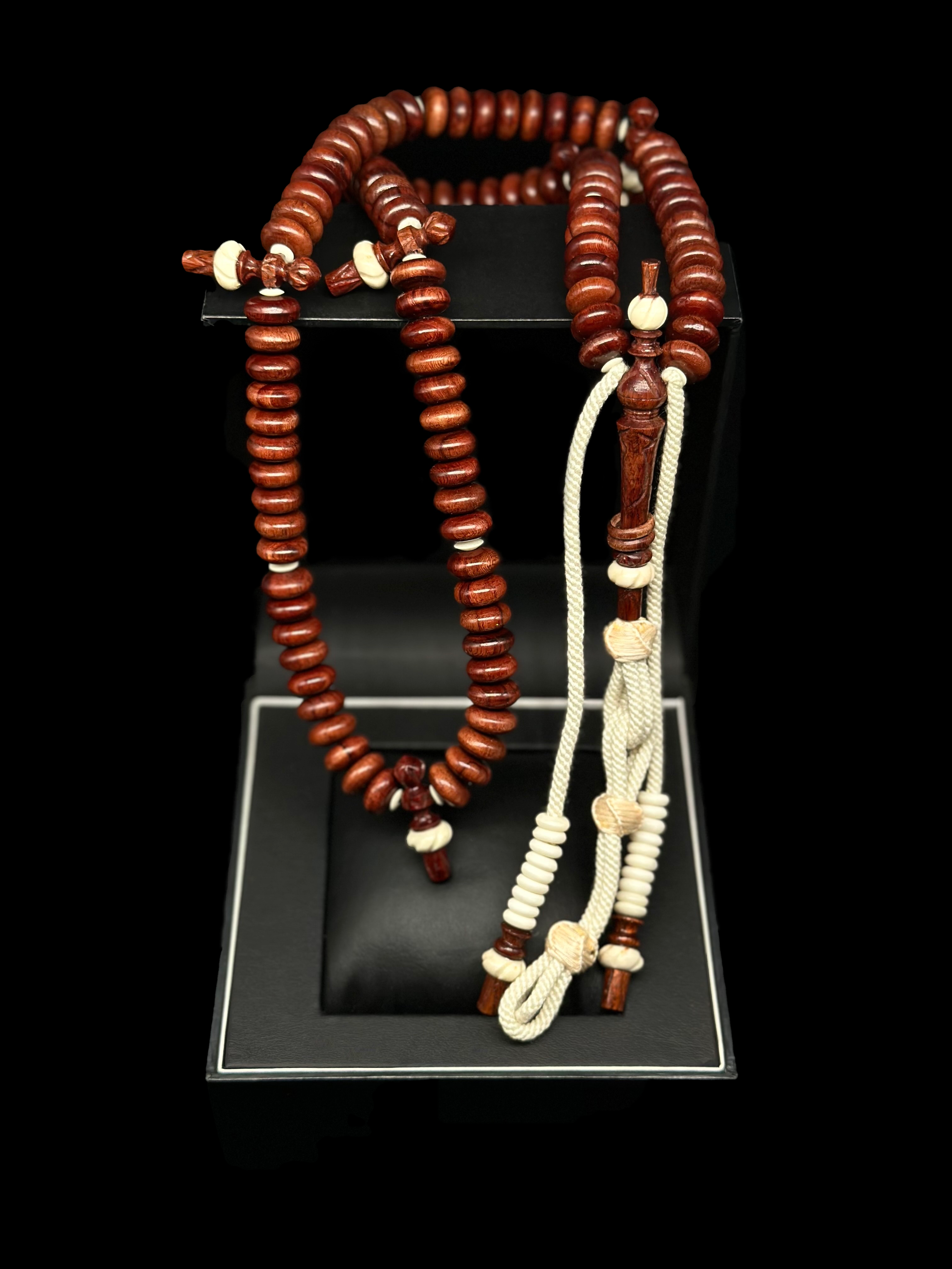 Pure Dragonwood x Cow Bone Tasbih Rumi Model