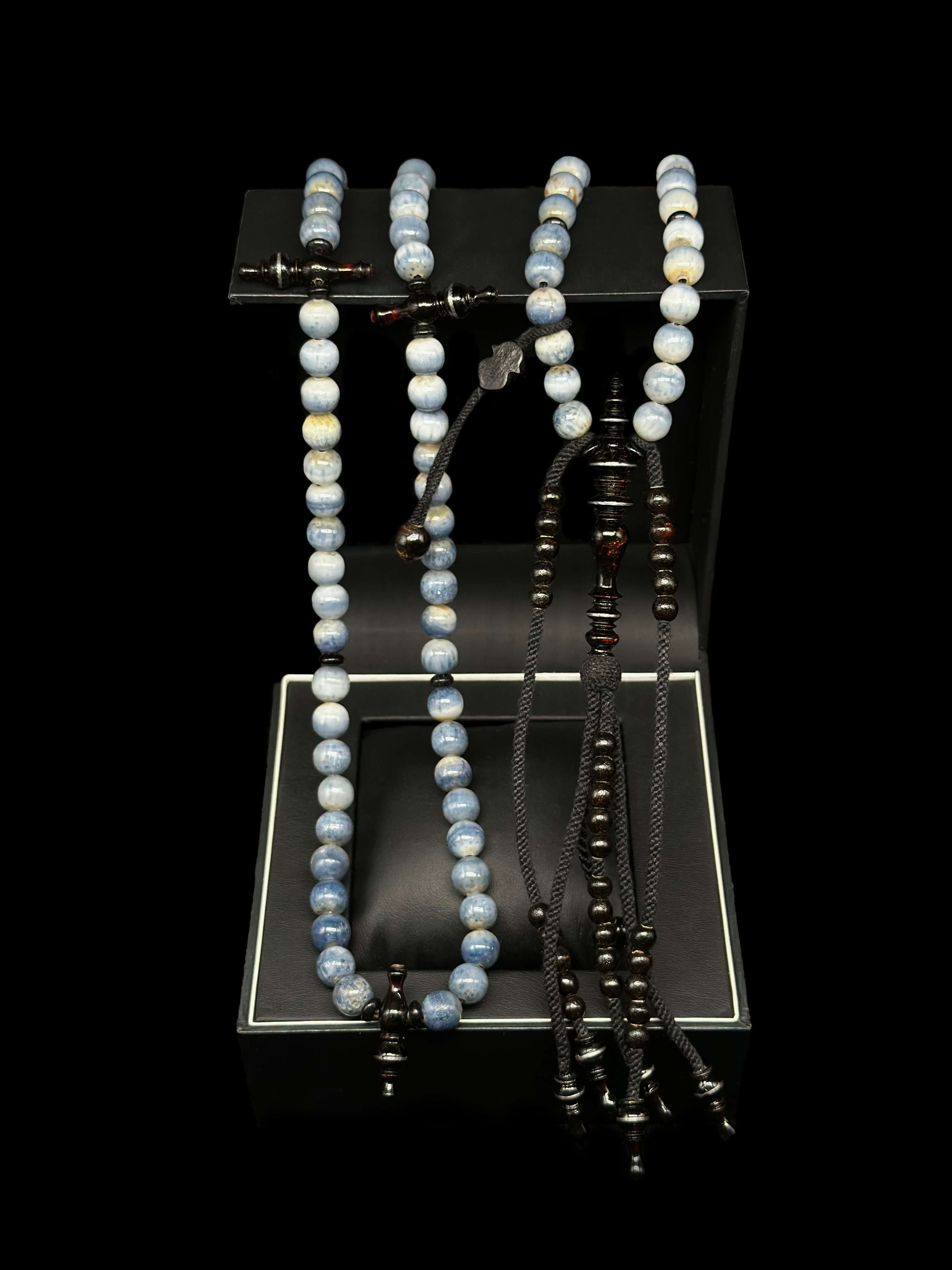 Blue Marjan x Black Yusr Tasbih