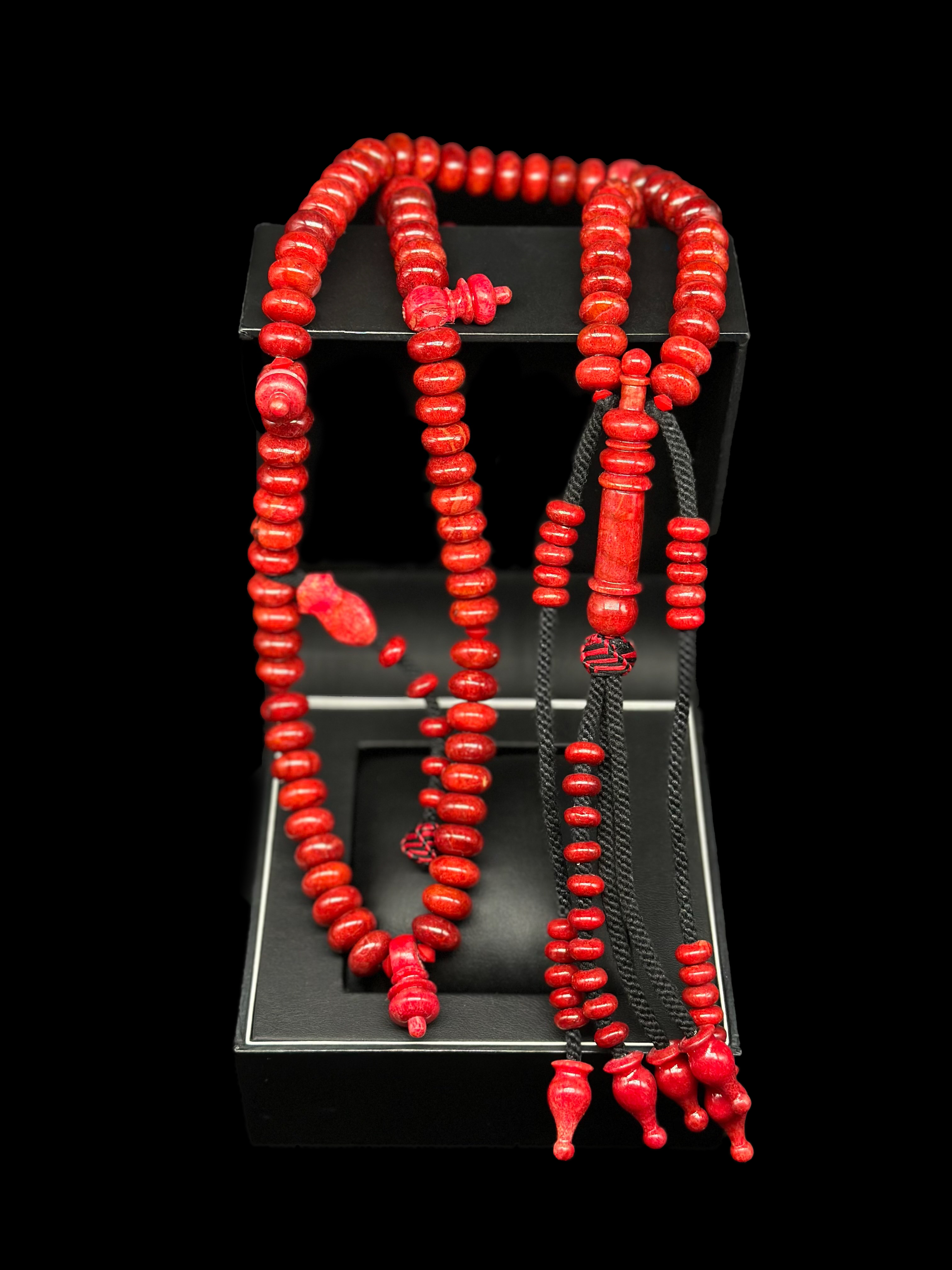 Pure Red Marjan Tasbih