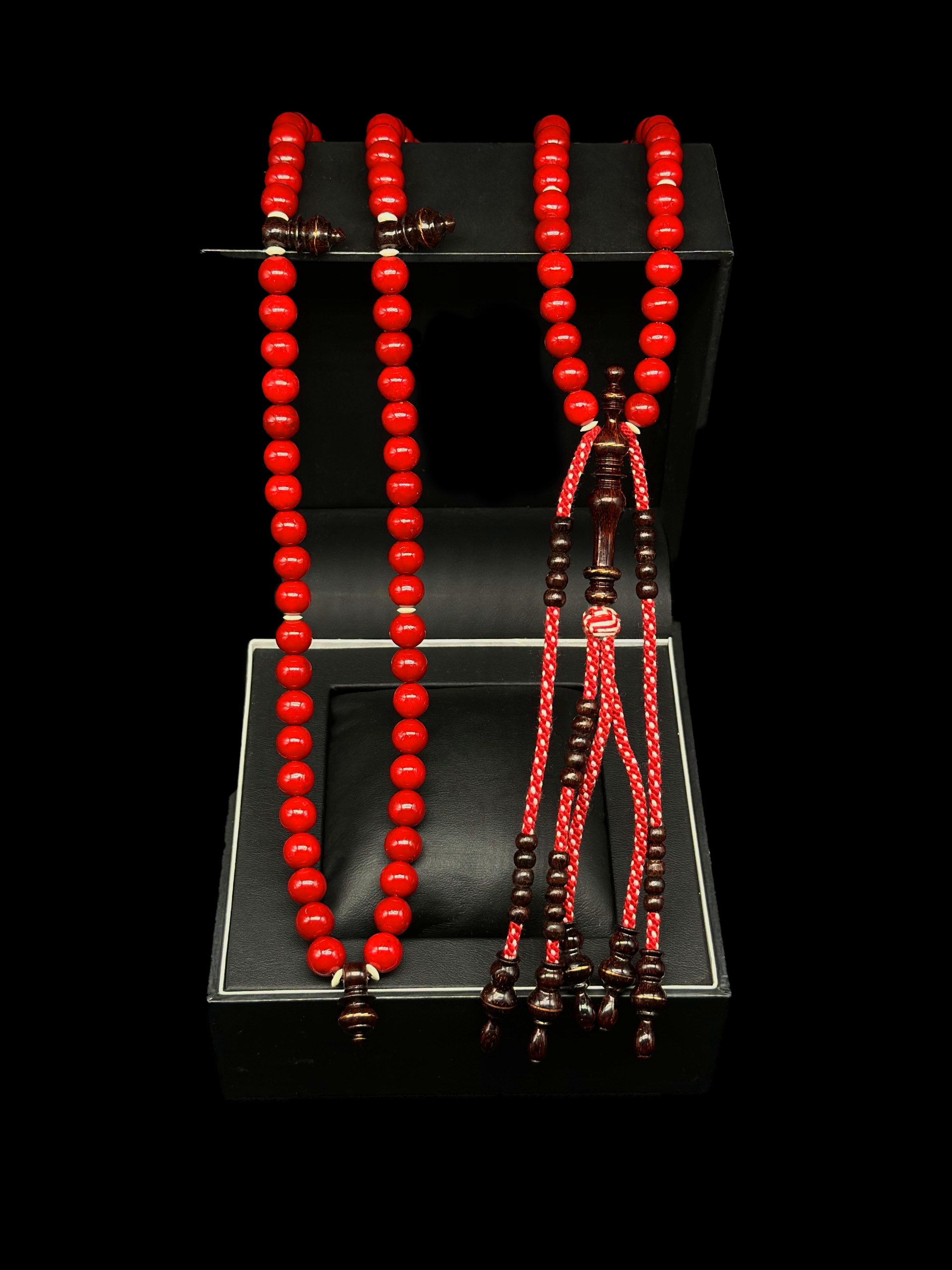 Red Marjan x Tamarind Tasbih
