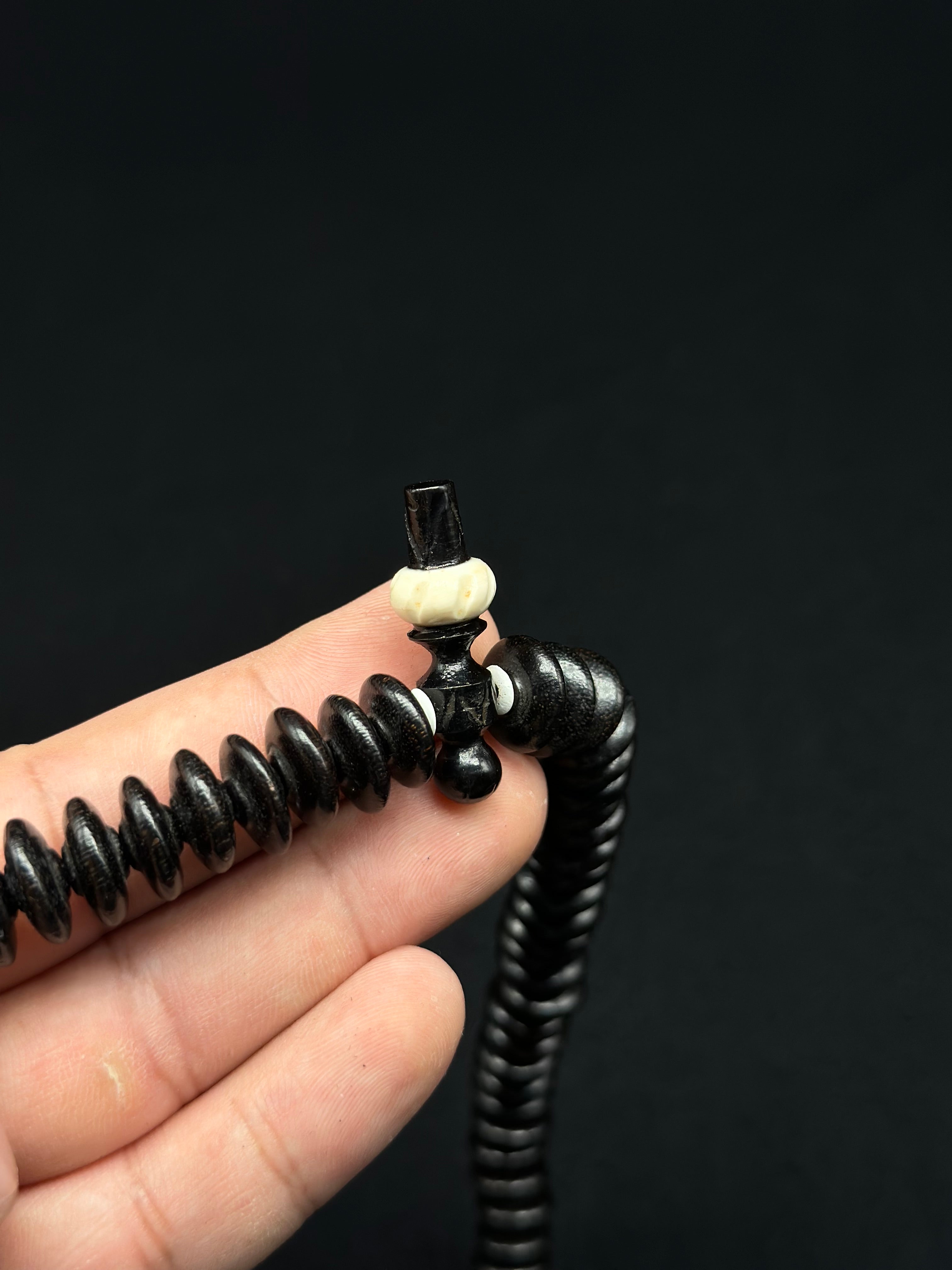 Black Tamarind x Cow Bone Naqshbandi 200 Tasbih Rumi Model