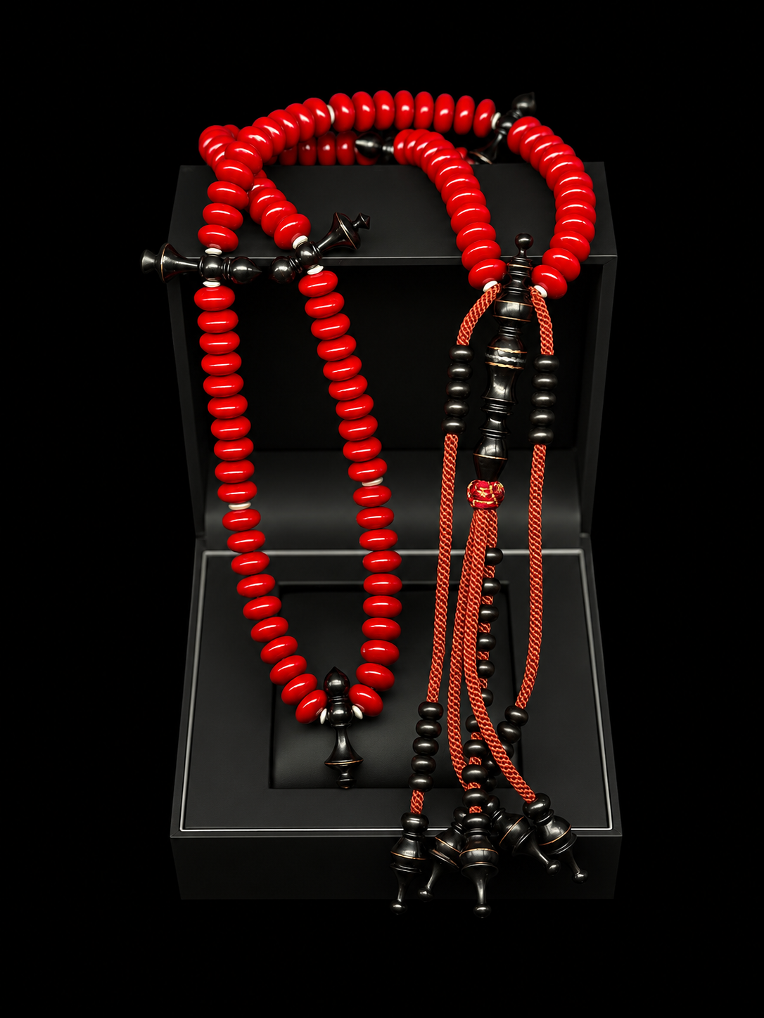 Red Marjan x Ebony Tasbih