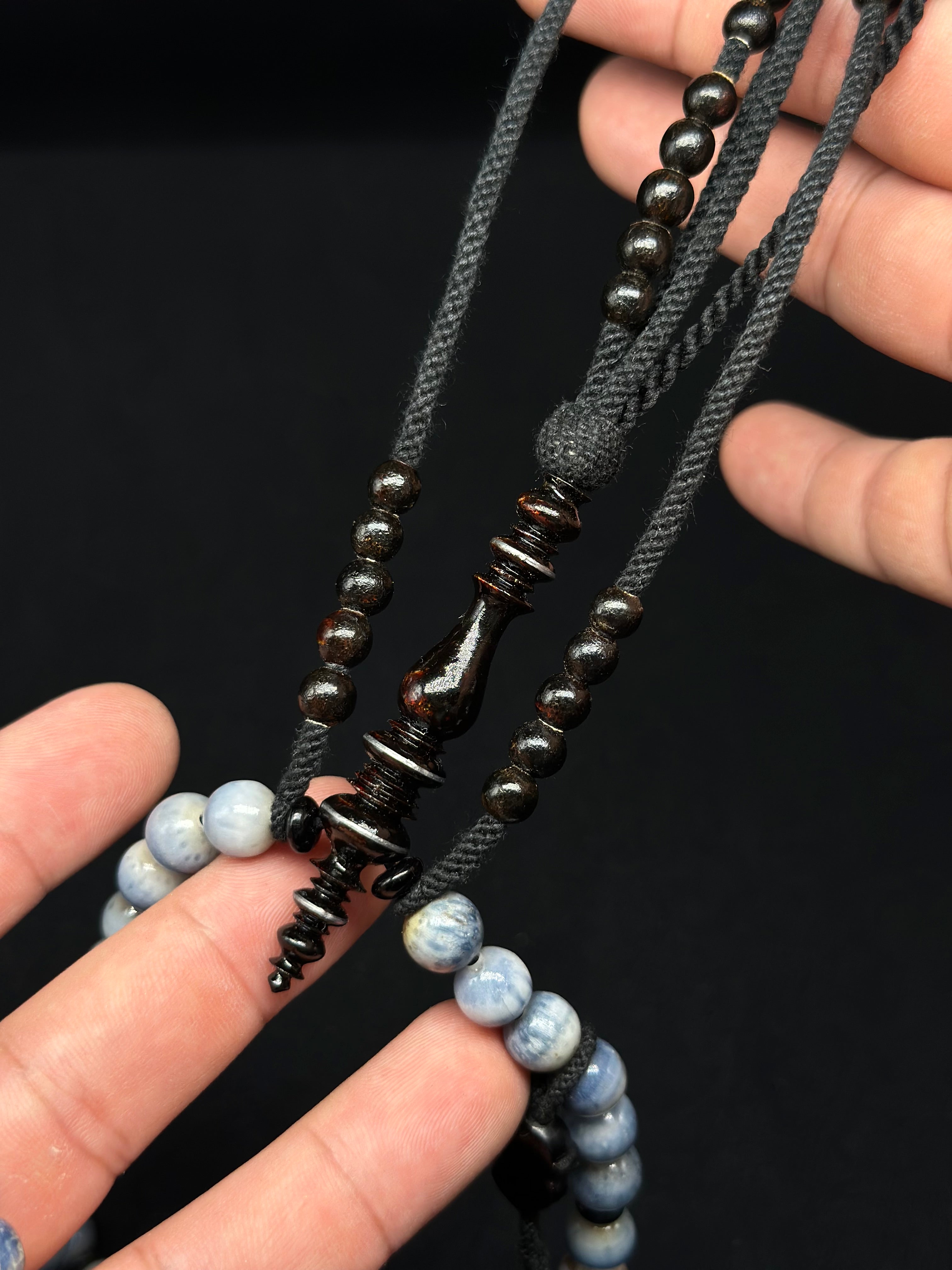 Blue Marjan x Black Yusr Tasbih