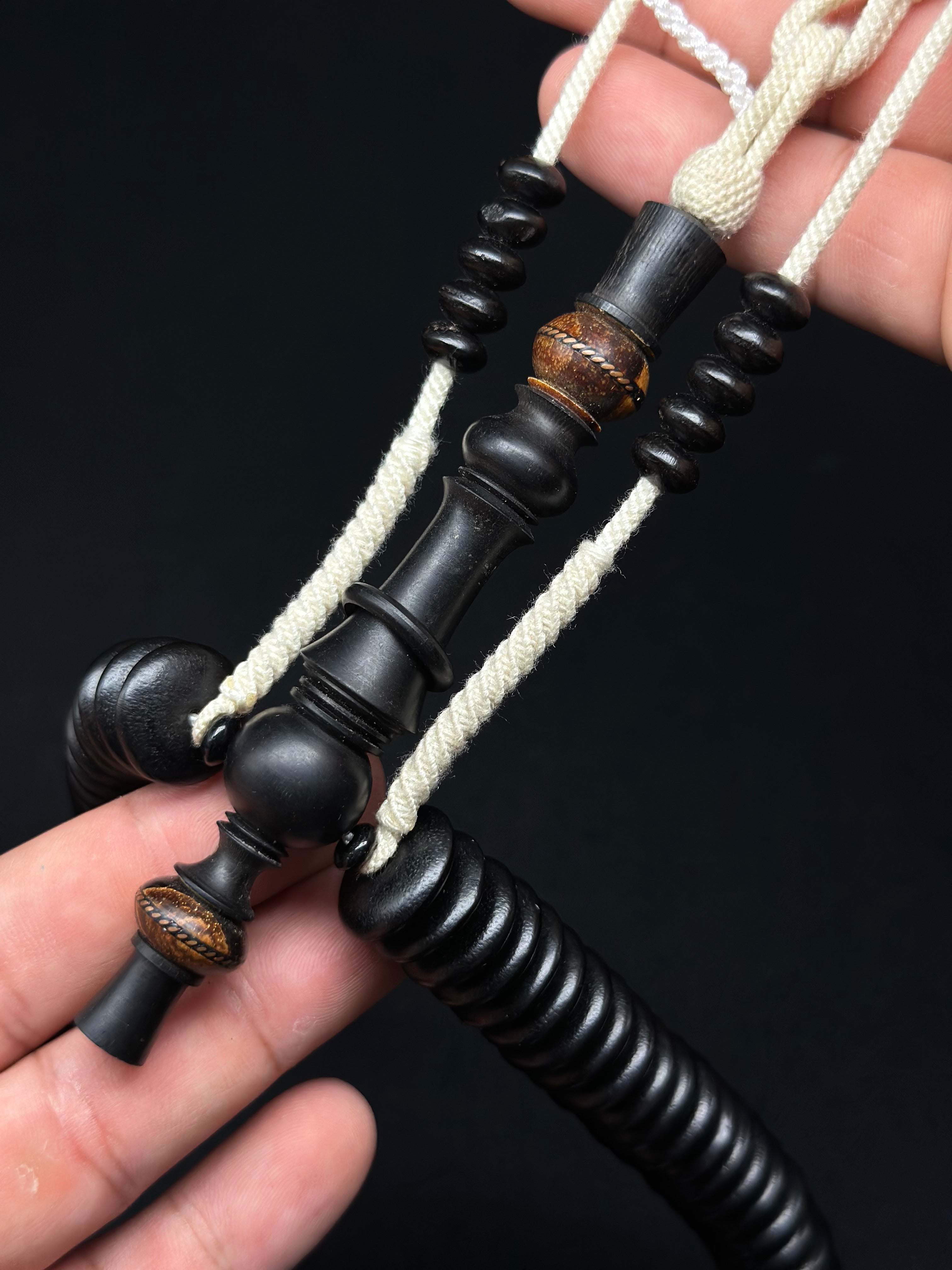 Pure Ebony x Oud Agarwood Darqawi Tasbih Rumi Model (XL)